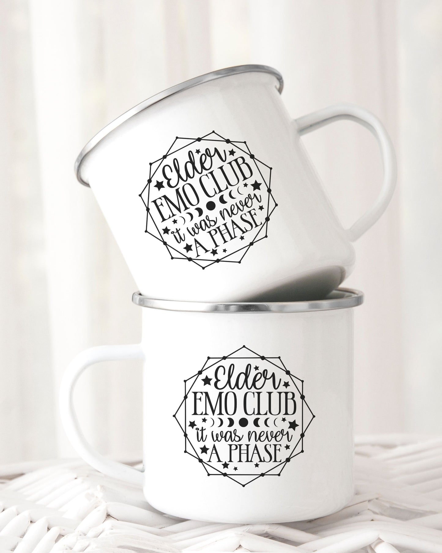 Elder Emo Club Mug – It Was Never a Phase Nostalgia Coffee Cup