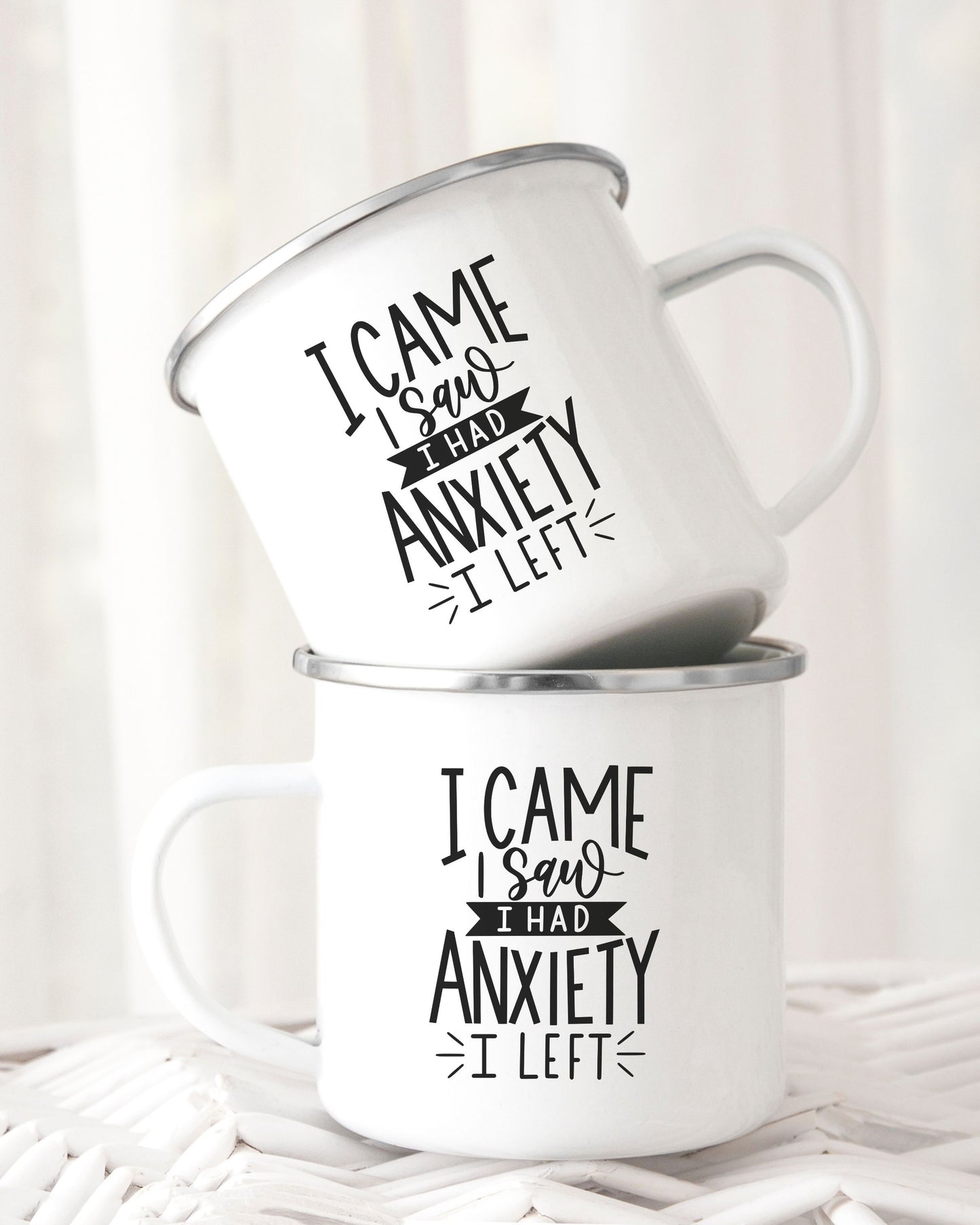 I Came I Saw I Had Anxiety I Left Mug – Funny Sarcastic Coffee Cup