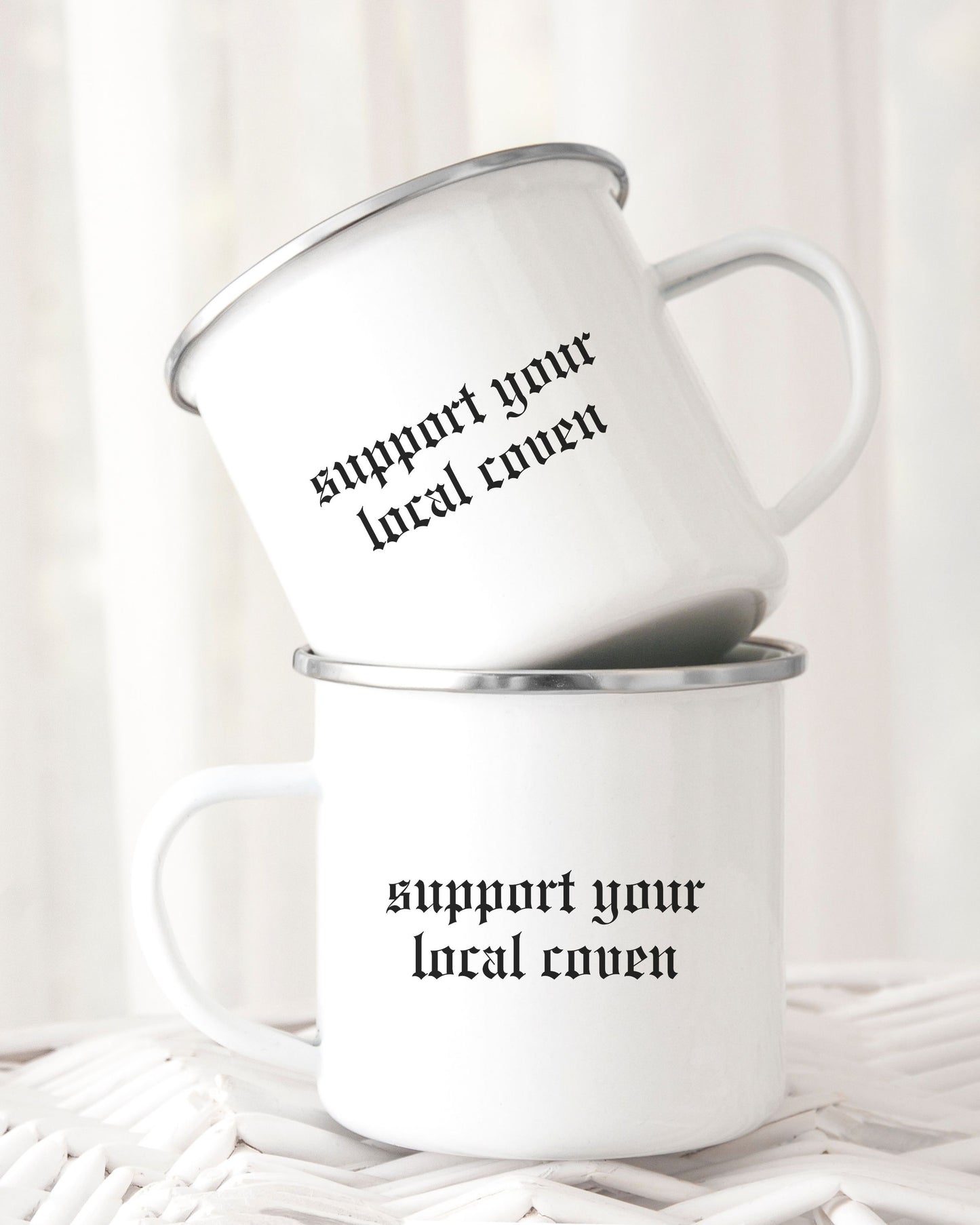 Support Your Local Coven Mug – Gothic Witchy Feminist Coffee Cup