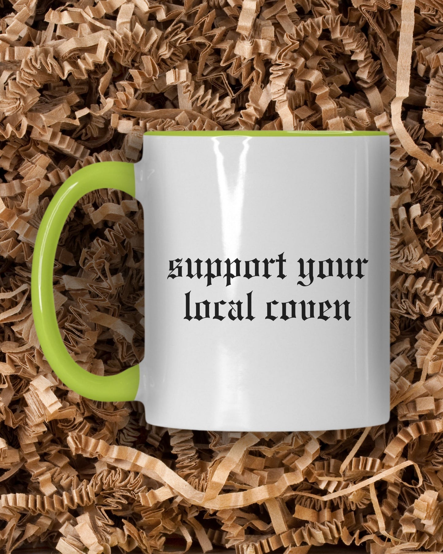 Support Your Local Coven Mug – Gothic Witchy Feminist Coffee Cup