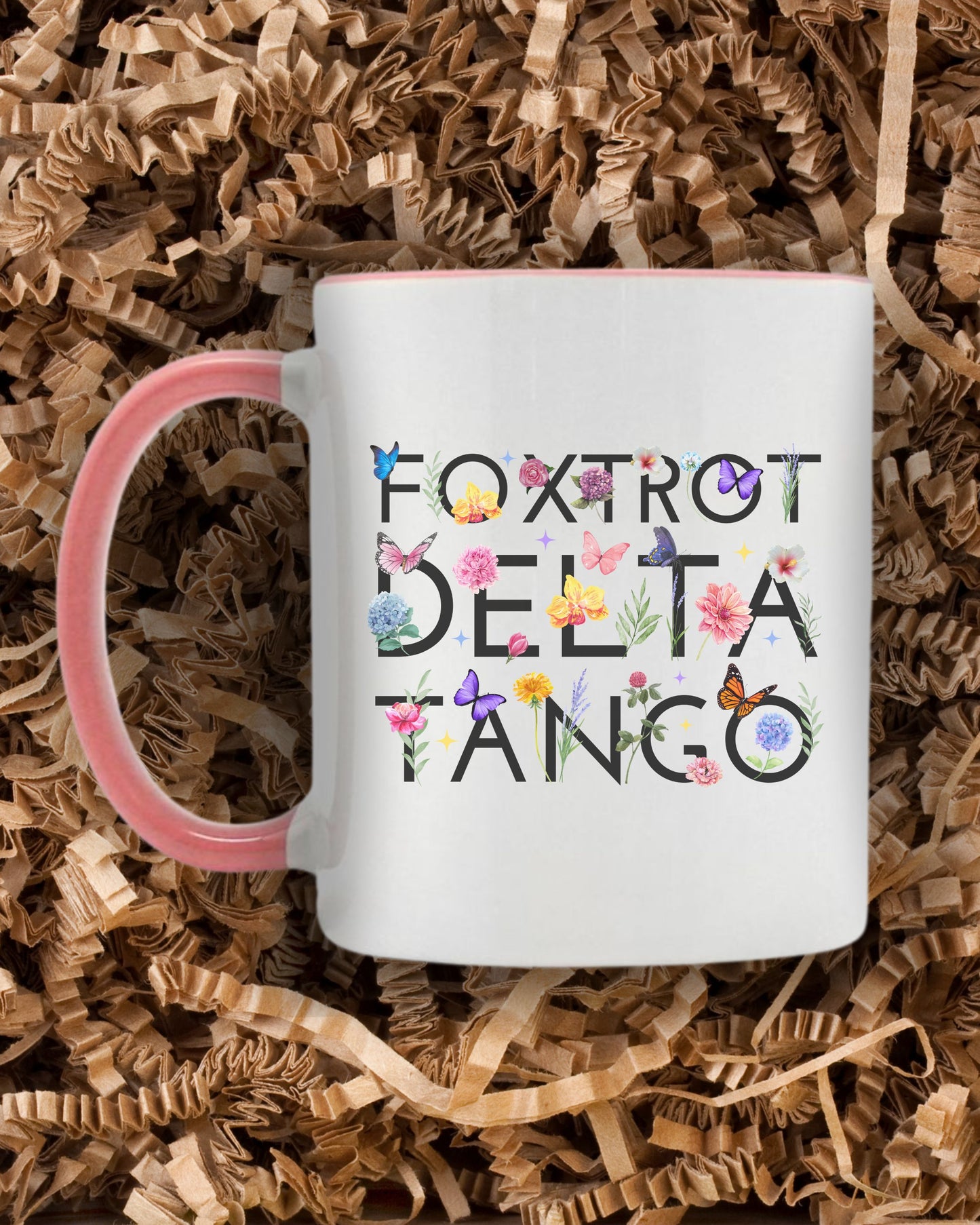 Foxtrot Delta Tango Mug – FDT Anti-Trump Floral Protest Coffee Cup