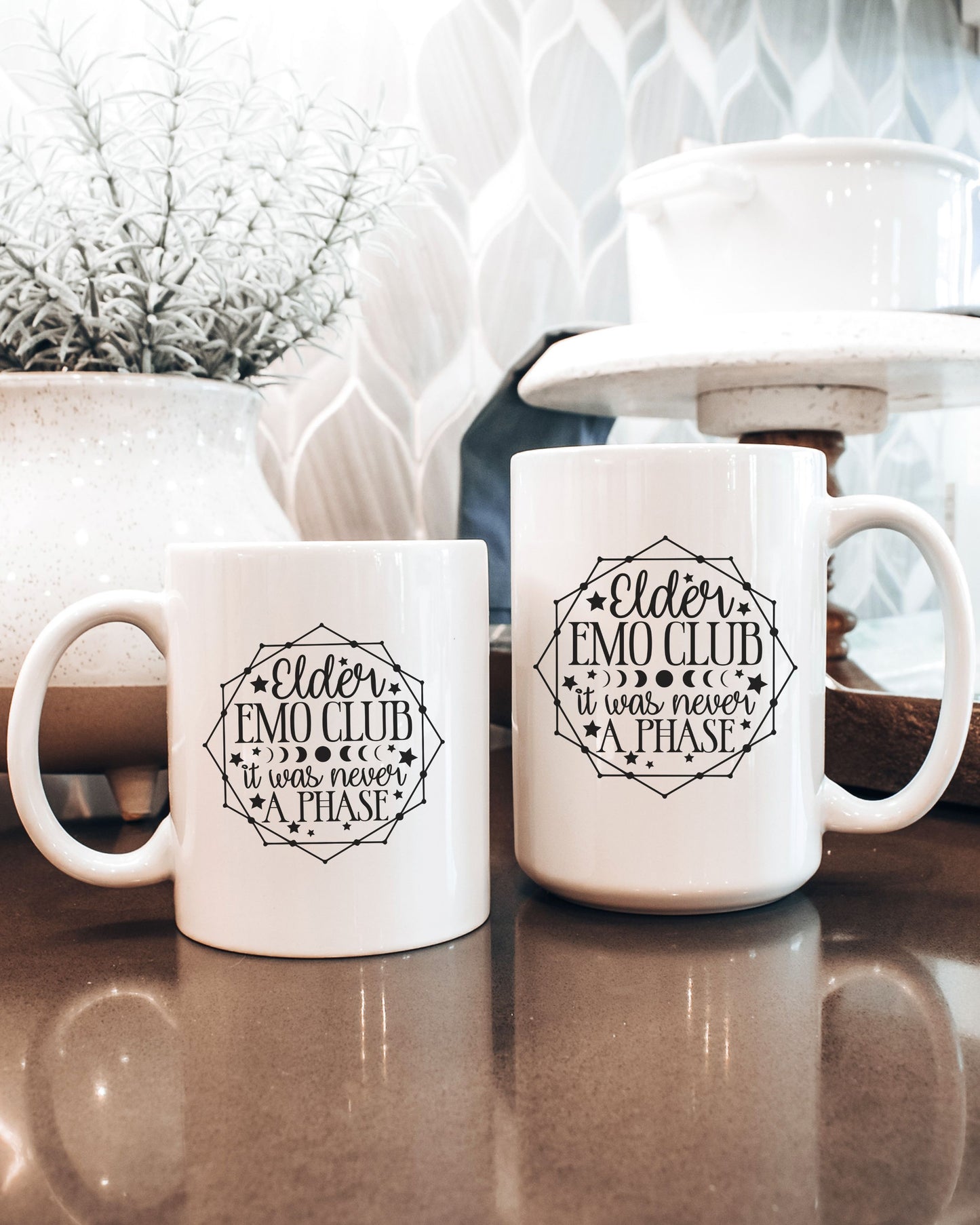Elder Emo Club Mug – It Was Never a Phase Nostalgia Coffee Cup
