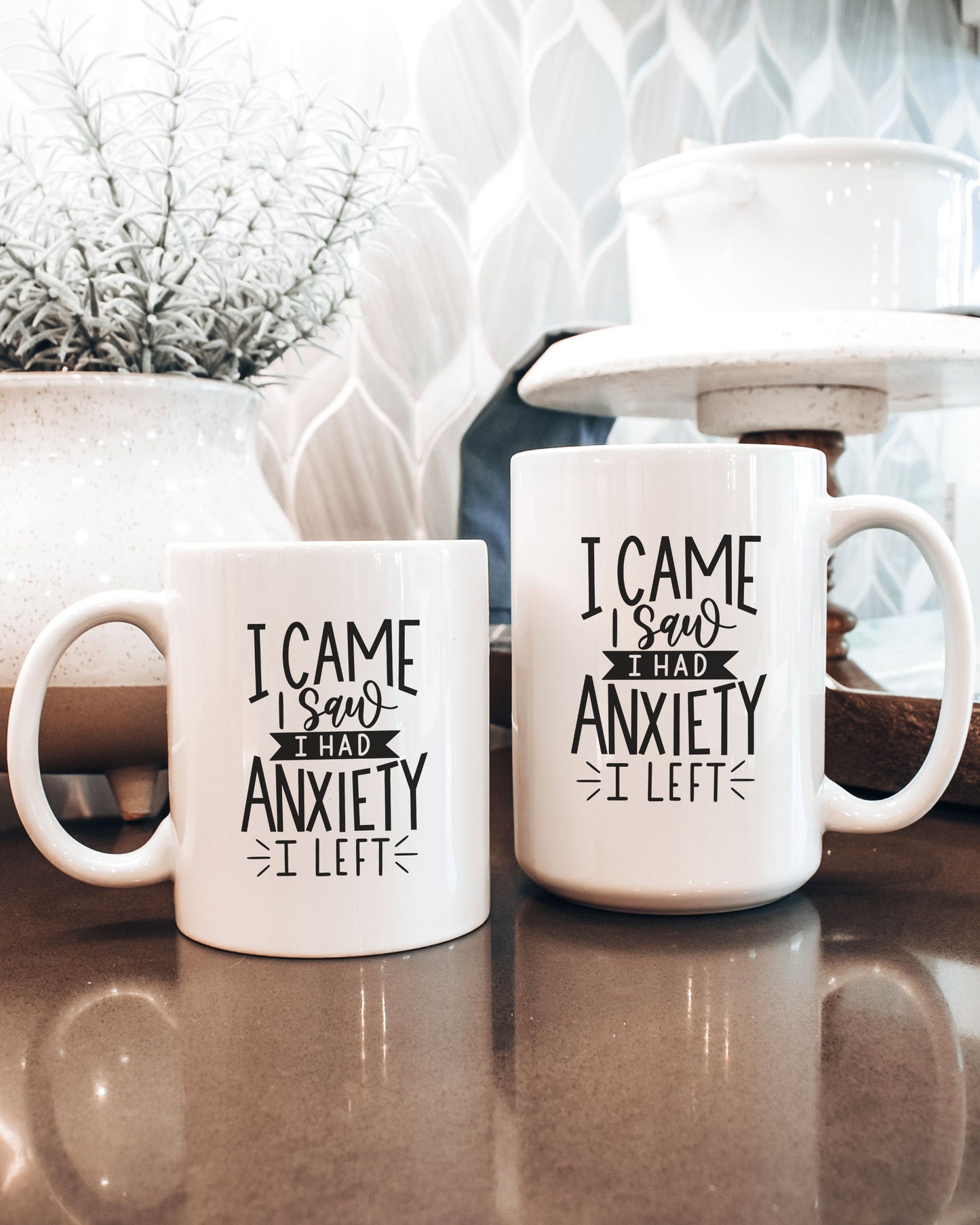 I Came I Saw I Had Anxiety I Left Mug – Funny Sarcastic Coffee Cup