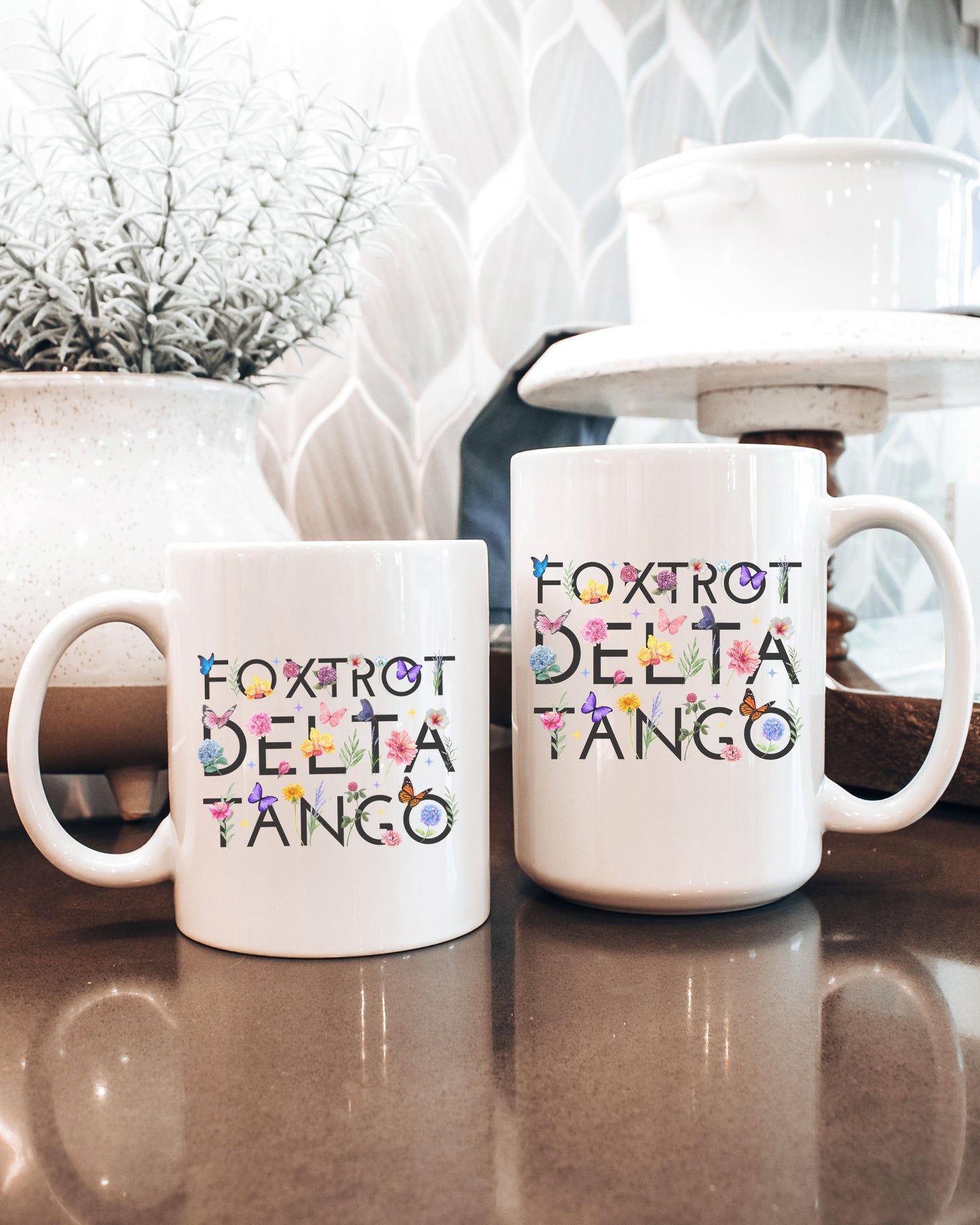 Foxtrot Delta Tango Mug – FDT Anti-Trump Floral Protest Coffee Cup