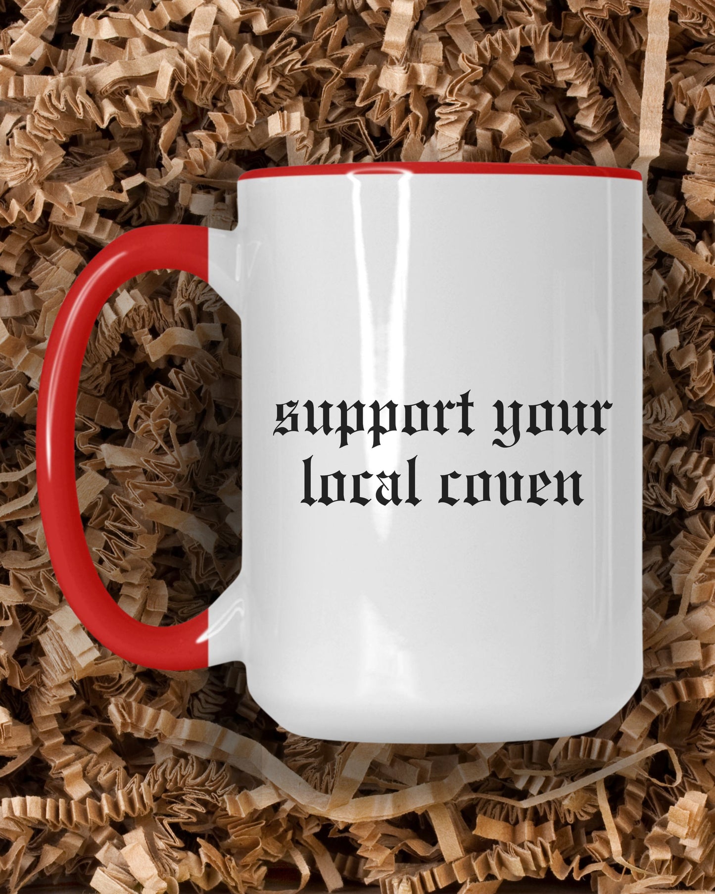 Support Your Local Coven Mug – Gothic Witchy Feminist Coffee Cup