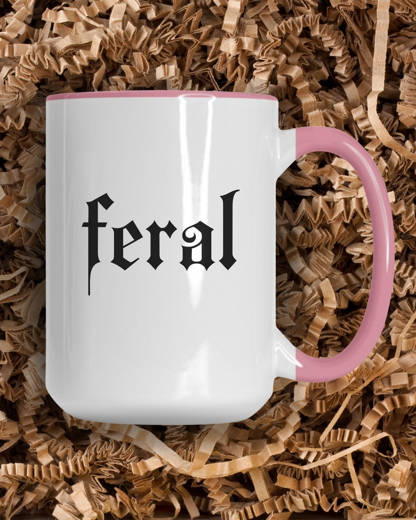 Feral Mug – Gothic Print Dark Humor Coffee Cup