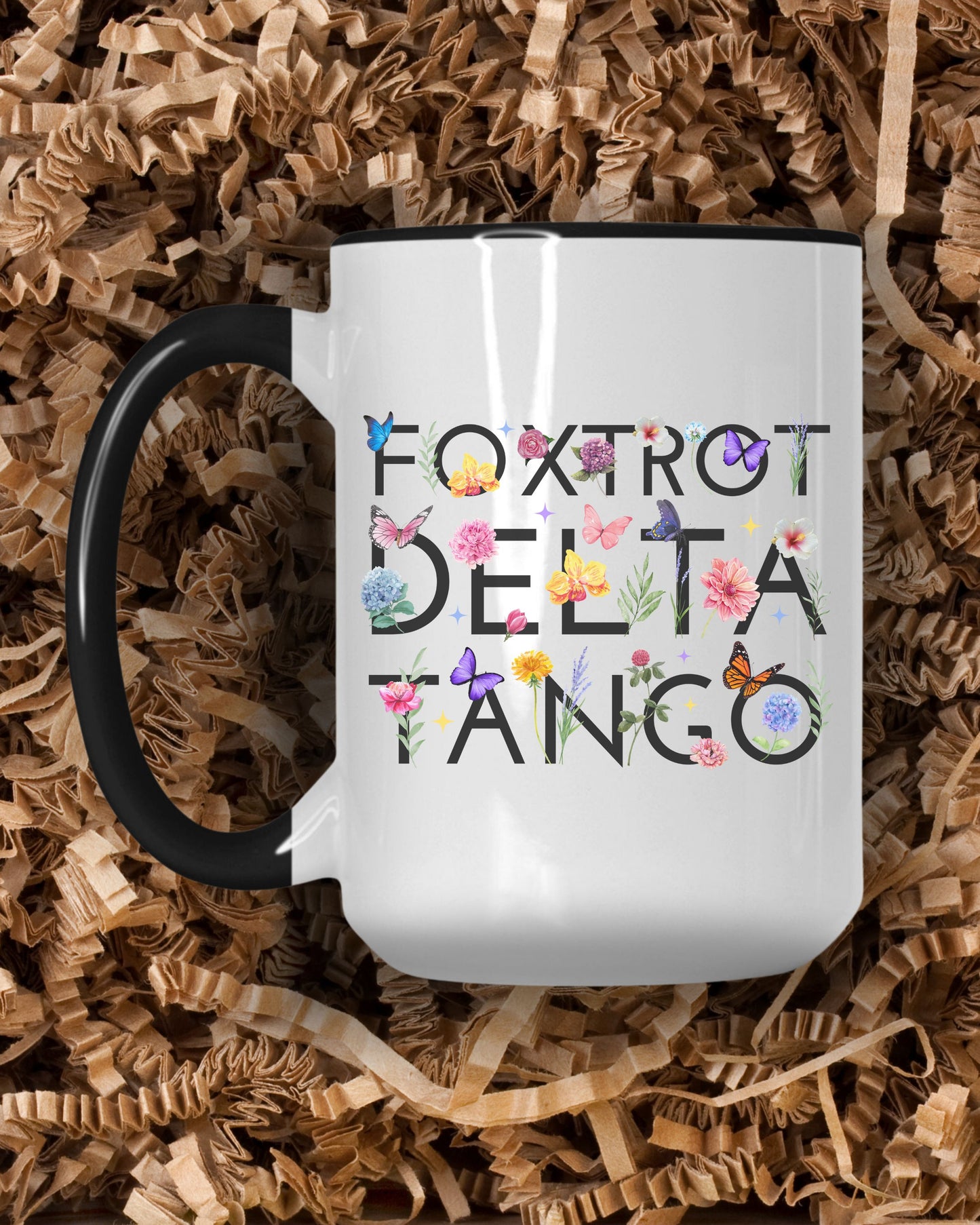 Foxtrot Delta Tango Mug – FDT Anti-Trump Floral Protest Coffee Cup