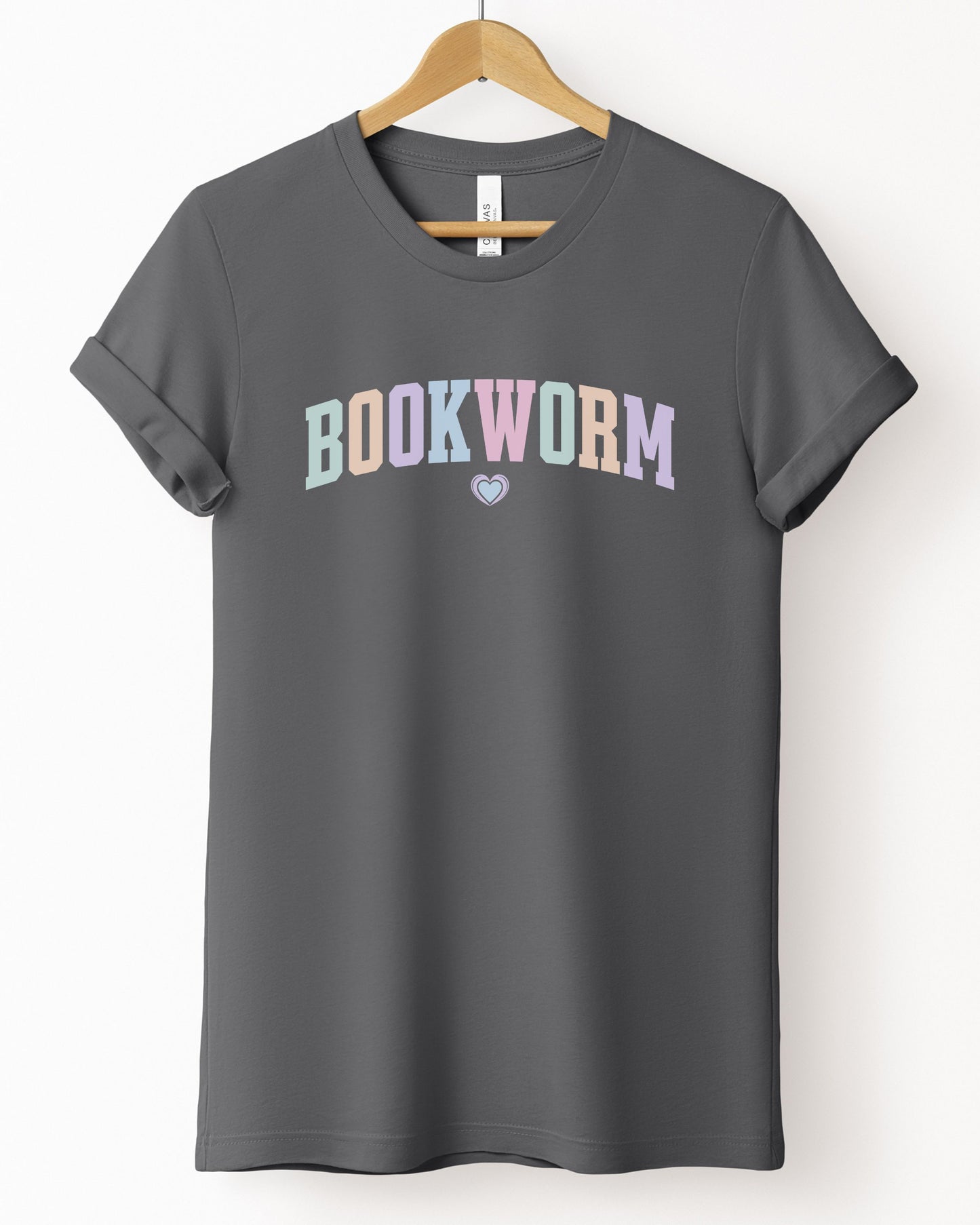 Bookworm T-Shirt – Book Lover Pastel Graphic Tee for Readers