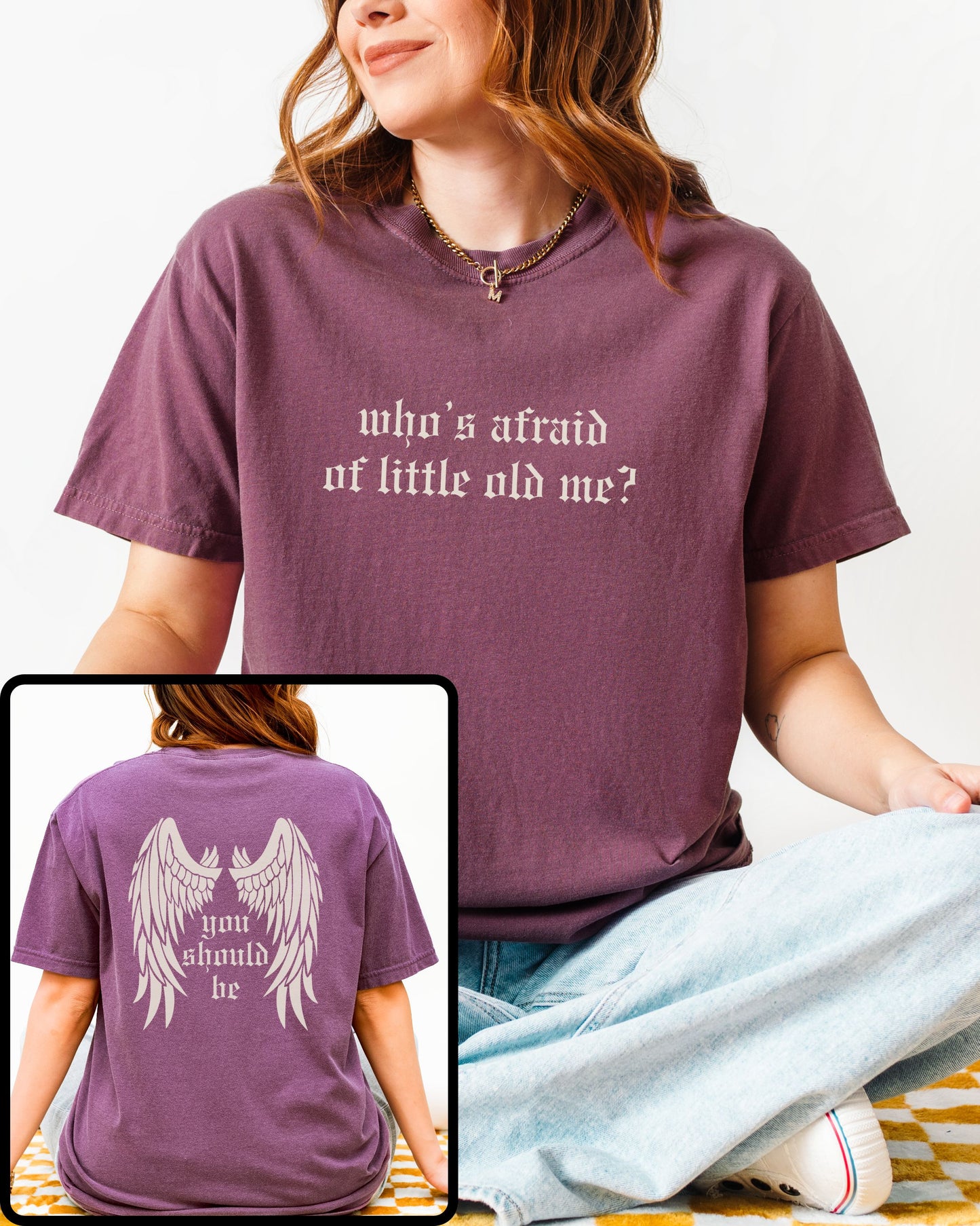 soft vintage comfort colors shirt with front and back design