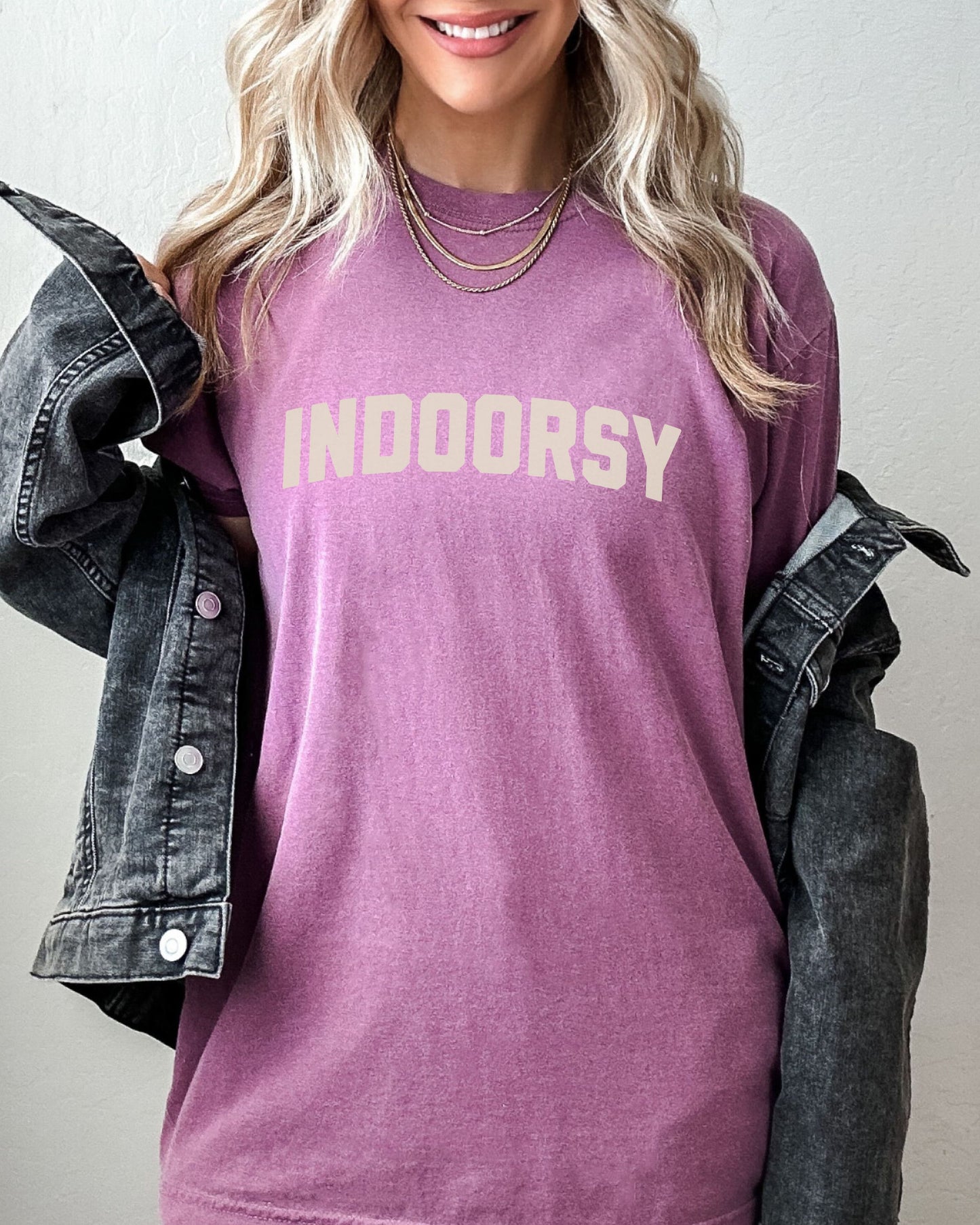 Indoorsy T-Shirt – Comfort Colors Cozy Sarcastic Graphic Tee