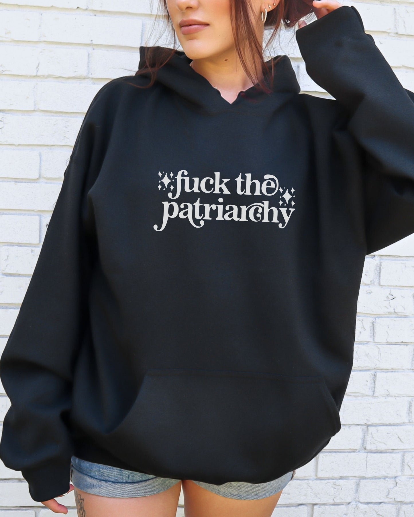 Fuck the Patriarchy Hoodie – Gildan Sweatshirt Feminist Political Pullover