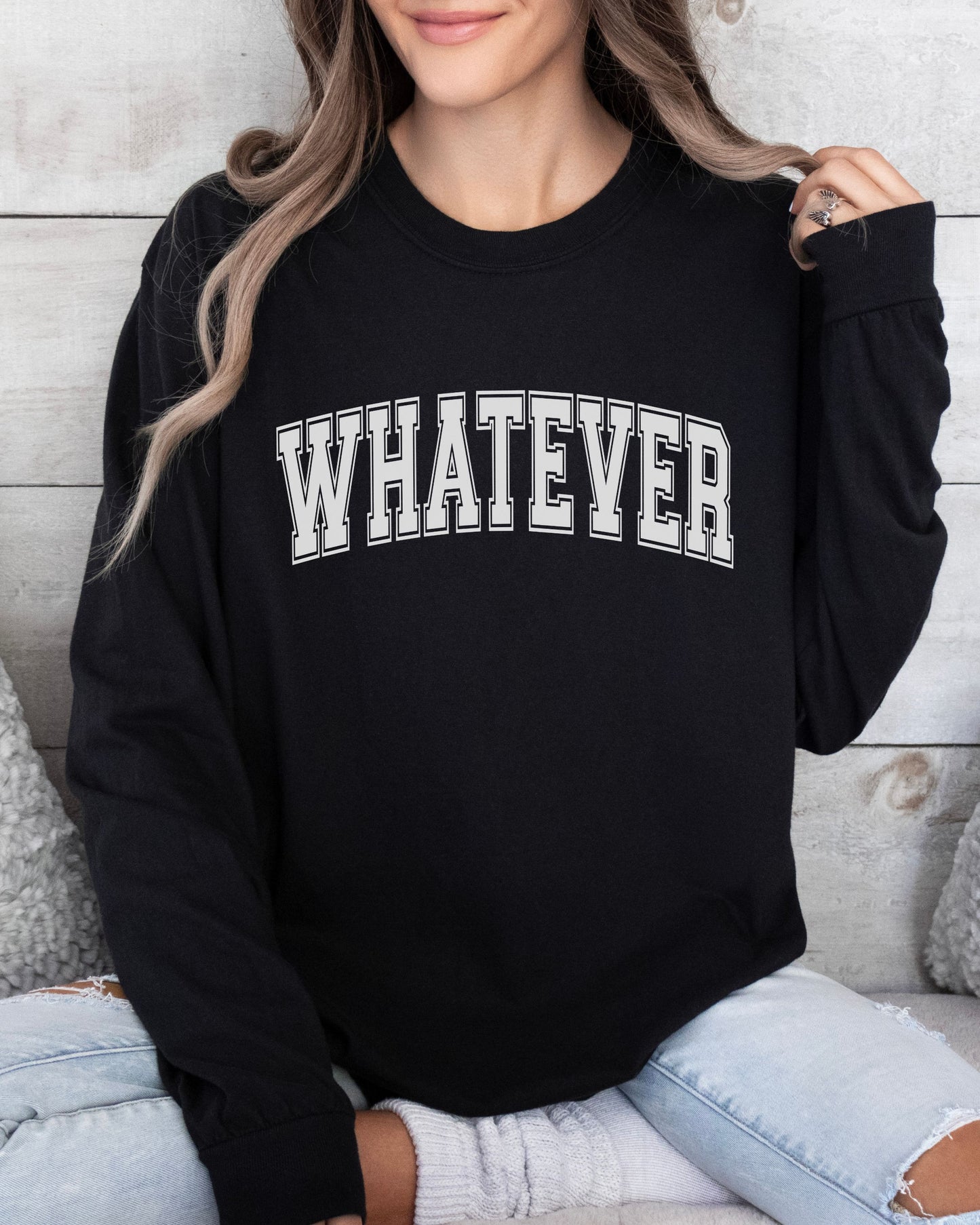 Whatever Long Sleeve T-Shirt – Relaxed Comfort Colors Unisex Tee