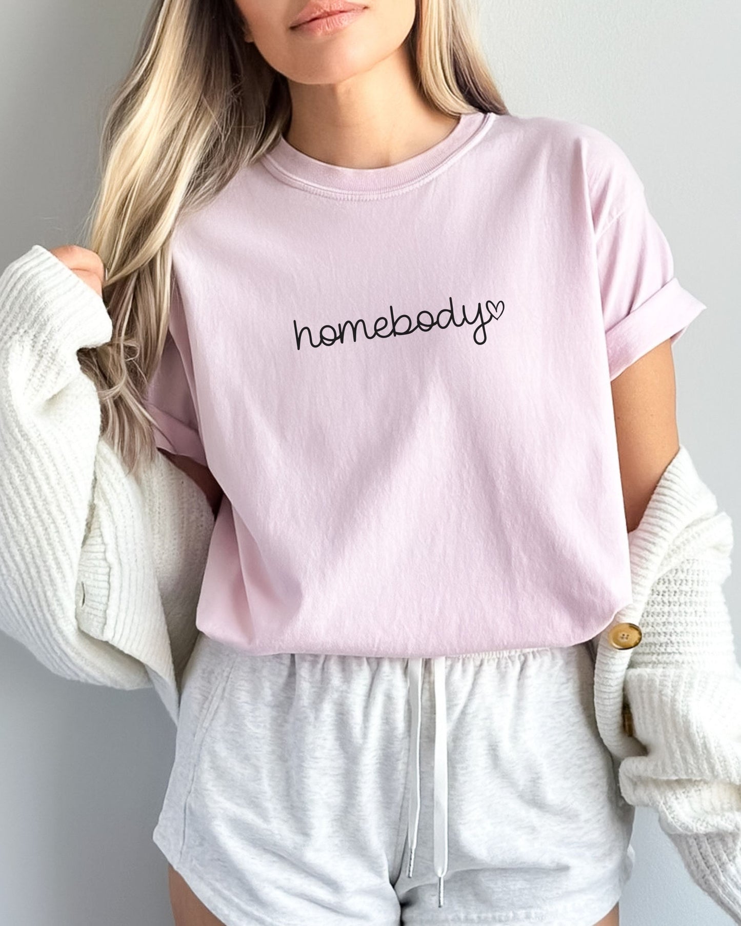 Homebody T-Shirt – Comfort Colors Cozy Minimalist Graphic Tee