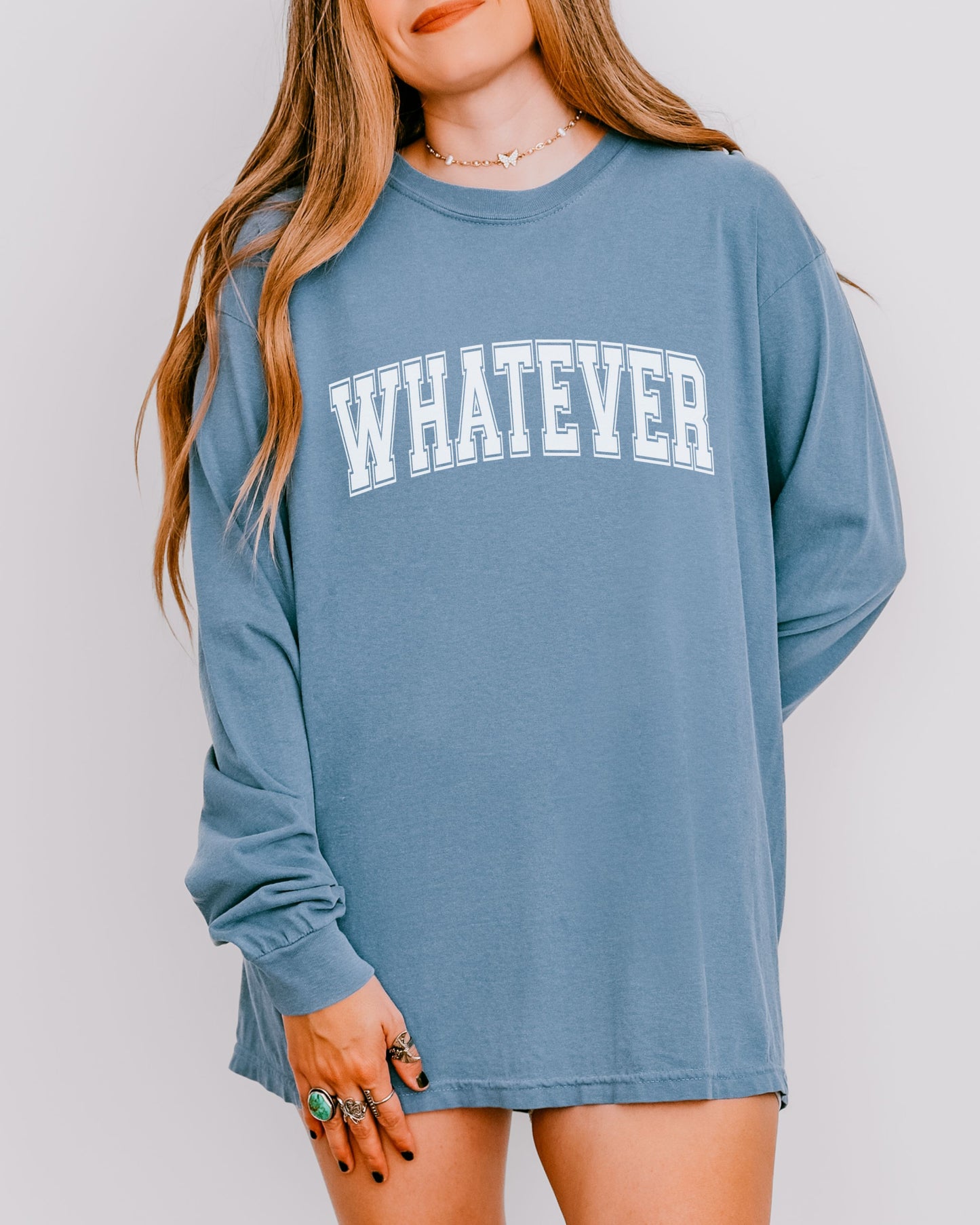 Whatever Long Sleeve T-Shirt – Relaxed Comfort Colors Unisex Tee