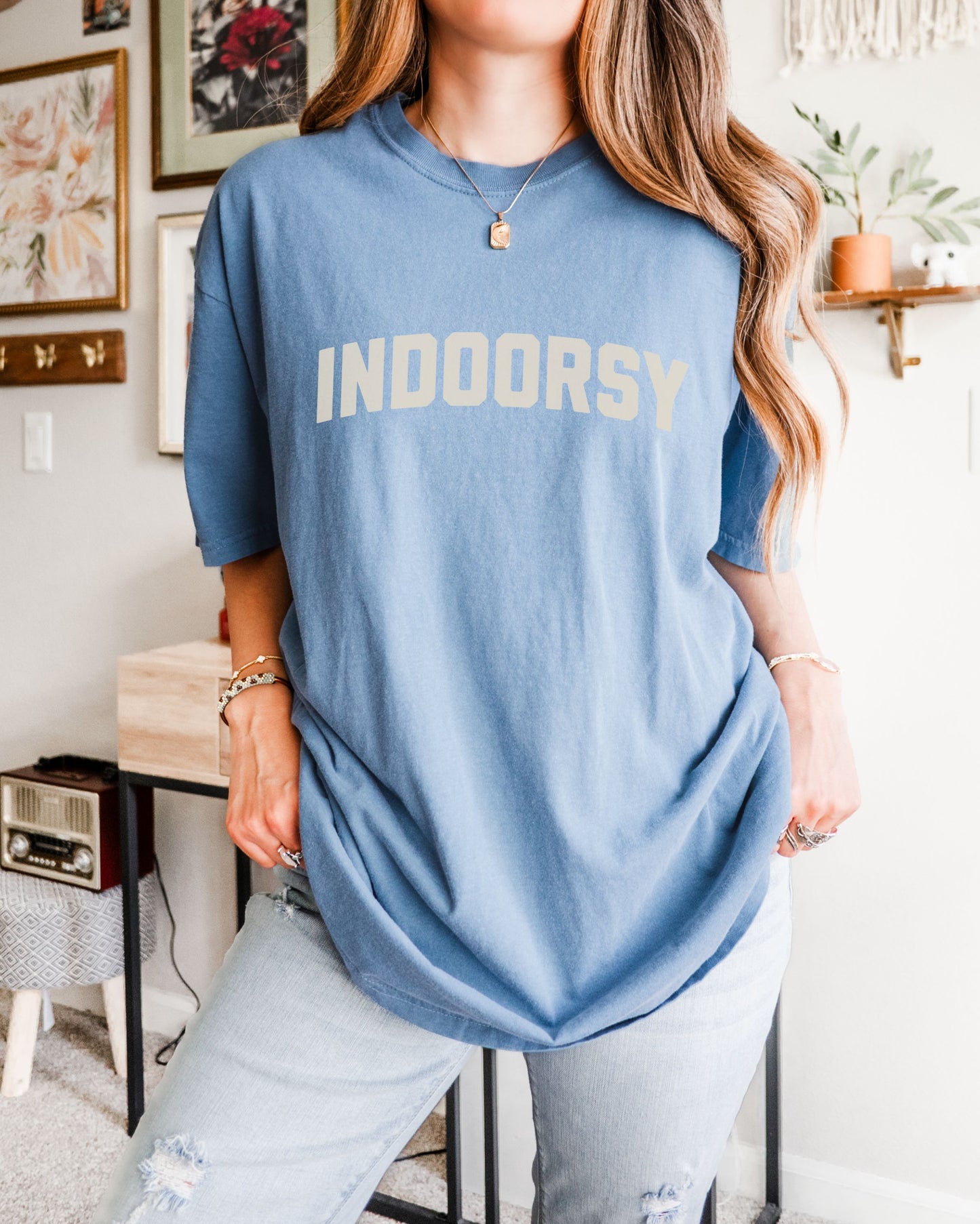 Indoorsy T-Shirt – Comfort Colors Cozy Sarcastic Graphic Tee