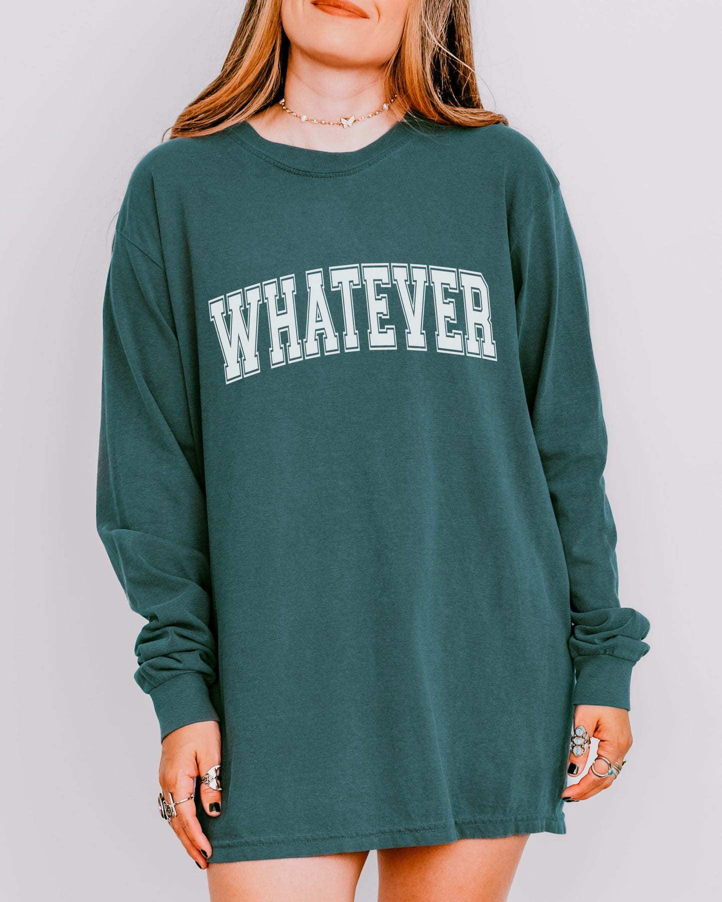 Whatever Long Sleeve T-Shirt – Relaxed Comfort Colors Unisex Tee