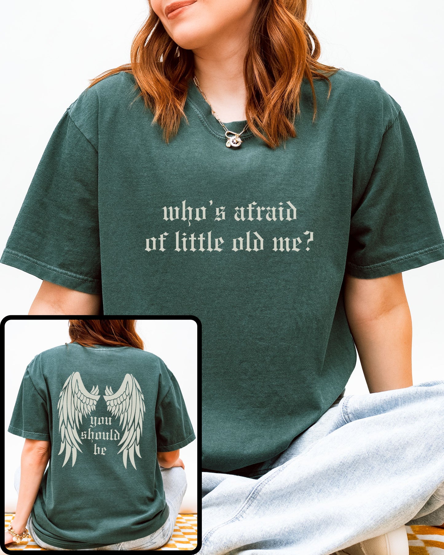 soft vintage comfort colors shirt with front and back design
