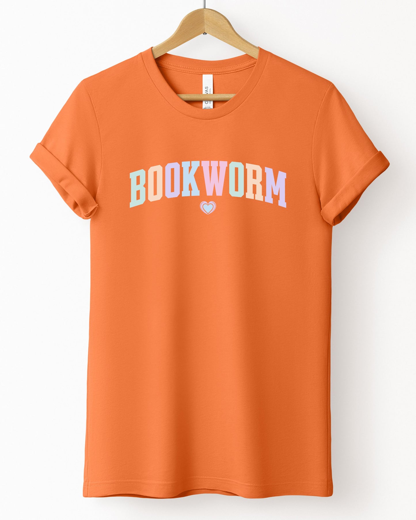 Bookworm T-Shirt – Book Lover Pastel Graphic Tee for Readers