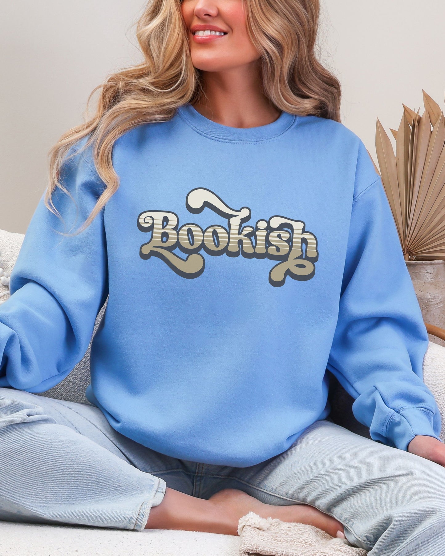Bookish Sweatshirt – Retro Book Lover Crewneck
