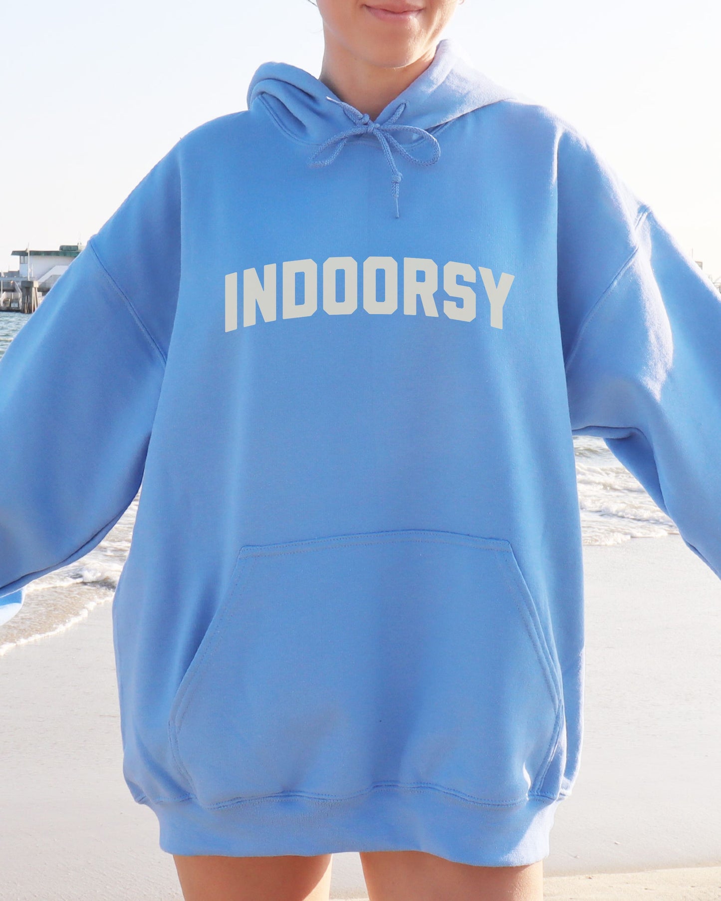 Indoorsy Hoodie – Gildan Cozy Sarcastic Fleece Pullover