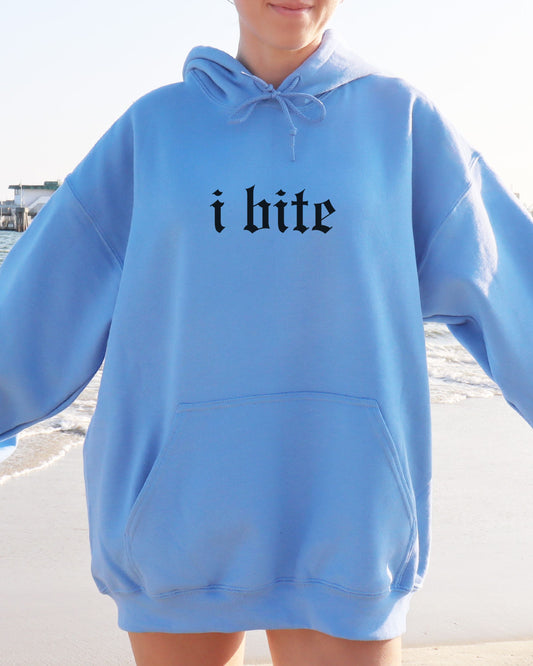 i bite hoodie – Gildan Gothic Sarcastic Pullover Sweatshirt