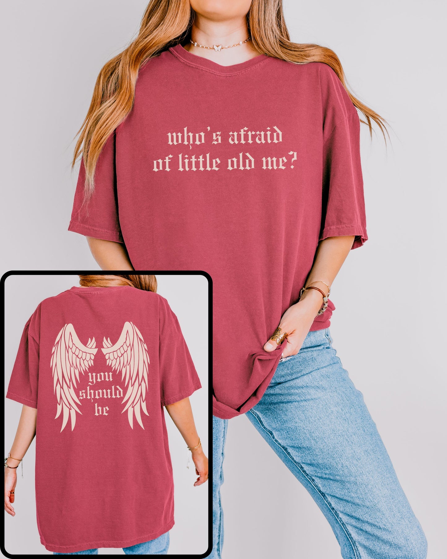 soft vintage comfort colors shirt with front and back design
