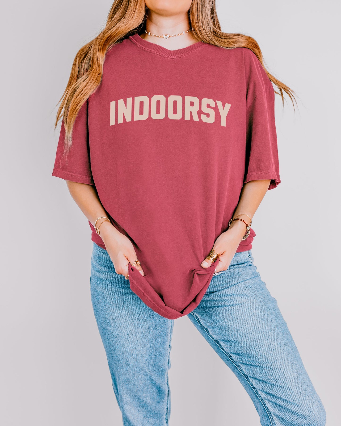 Indoorsy T-Shirt – Comfort Colors Cozy Sarcastic Graphic Tee