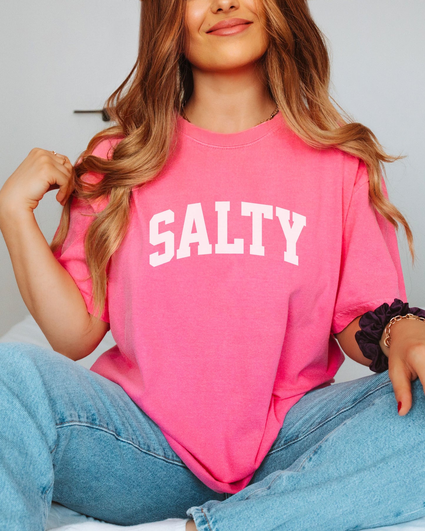 SALTY T-Shirt – Comfort Colors Graphic Tee for Beach, Coastal, and Sassy Vibes