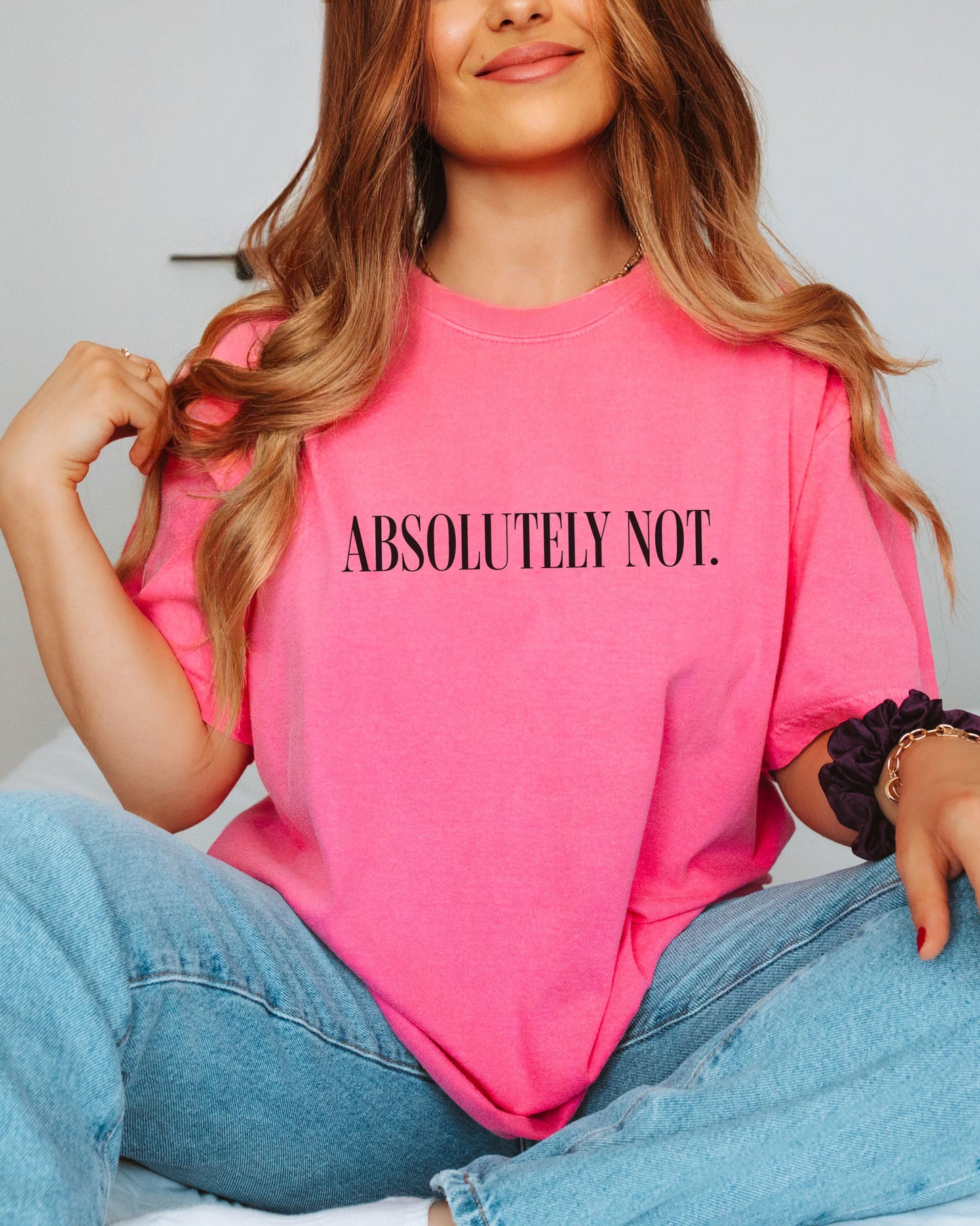 Absolutely Not T-Shirt – Minimalist Comfort Colors Unisex Tee