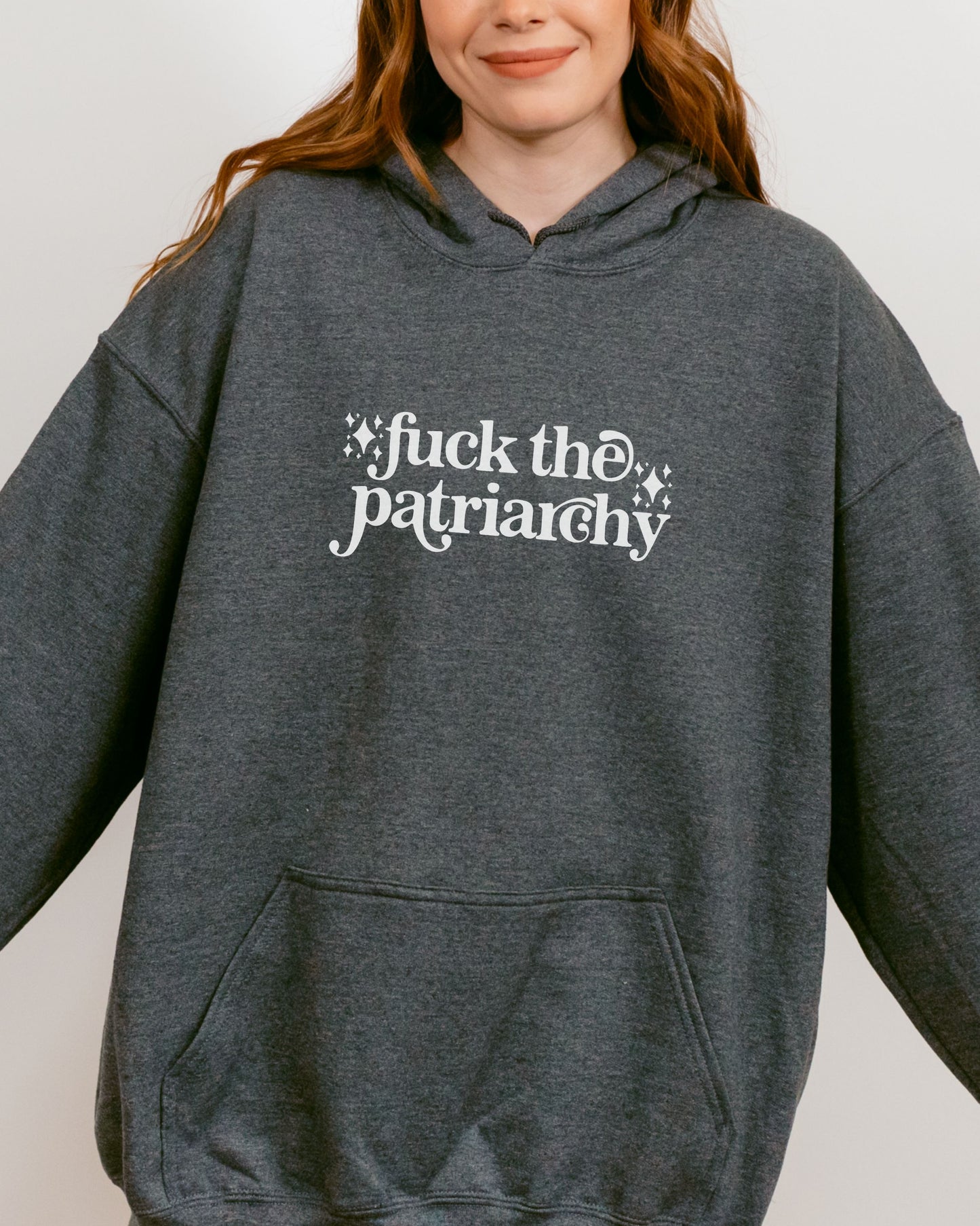 Fuck the Patriarchy Hoodie – Gildan Sweatshirt Feminist Political Pullover