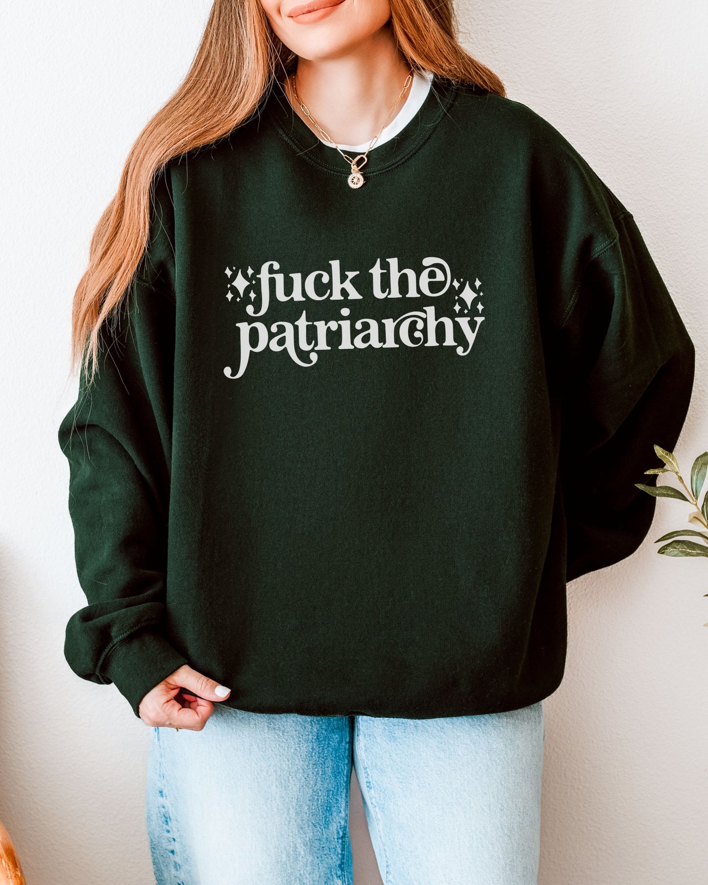 Fuck the Patriarchy Sweatshirt – Gildan Feminist Political Crewneck