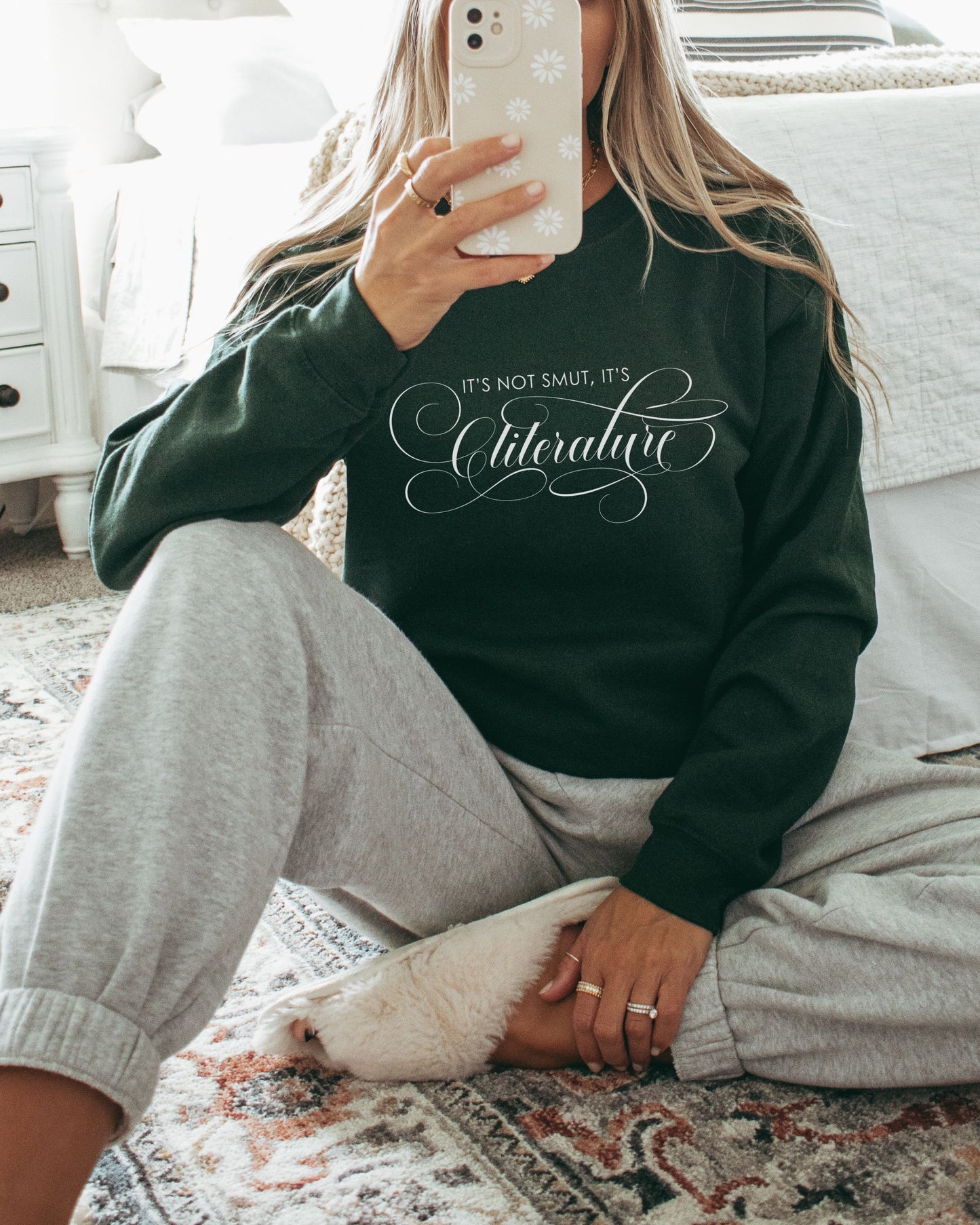 It’s Not Smut, It’s Cliterature Sweatshirt – Bookish Graphic Crewneck