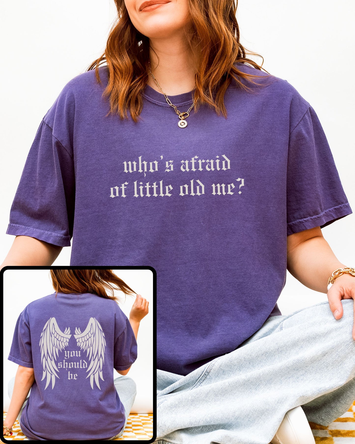 soft vintage comfort colors shirt with front and back design