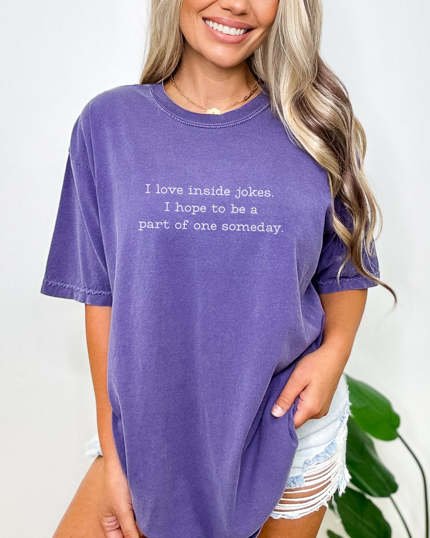 I Love Inside Jokes T-Shirt – Comfort Colors Office Humor Graphic Tee