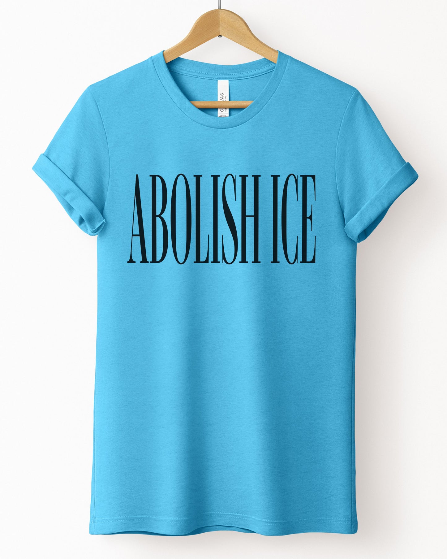 Abolish ICE T-Shirt — Political Statement Tee for Immigration Justice Activists