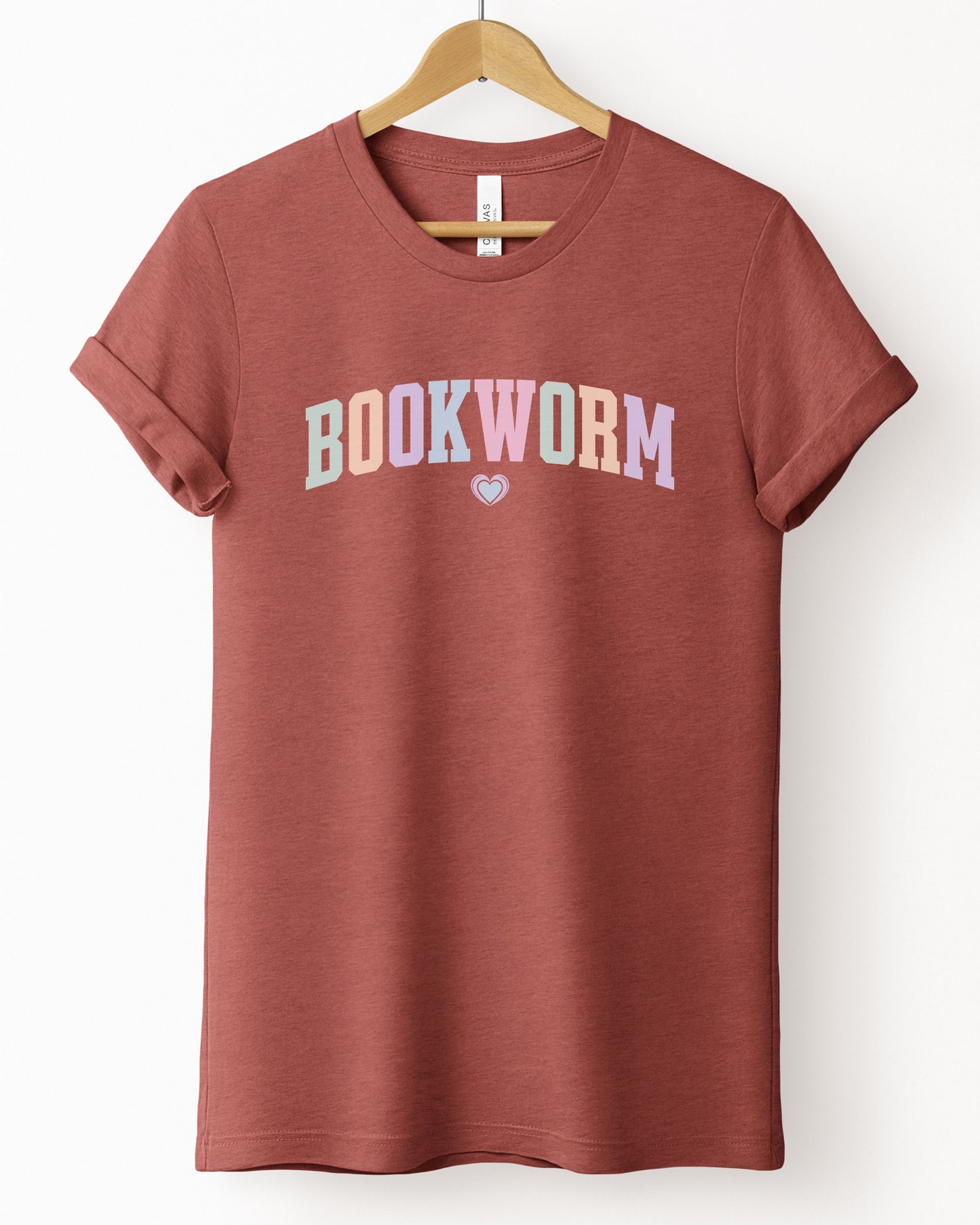 Bookworm T-Shirt – Book Lover Pastel Graphic Tee for Readers