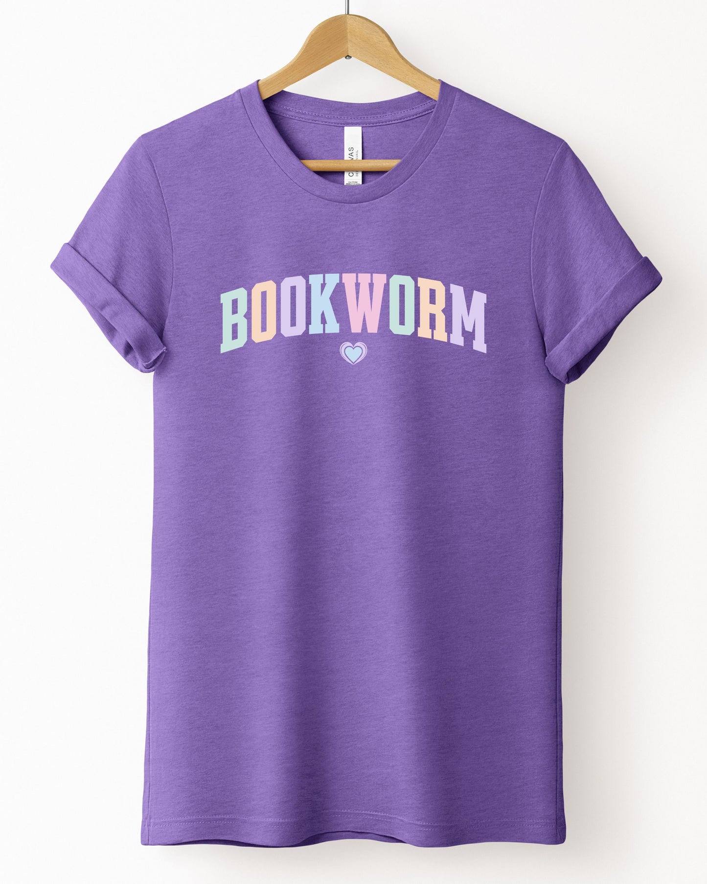 Bookworm T-Shirt – Book Lover Pastel Graphic Tee for Readers