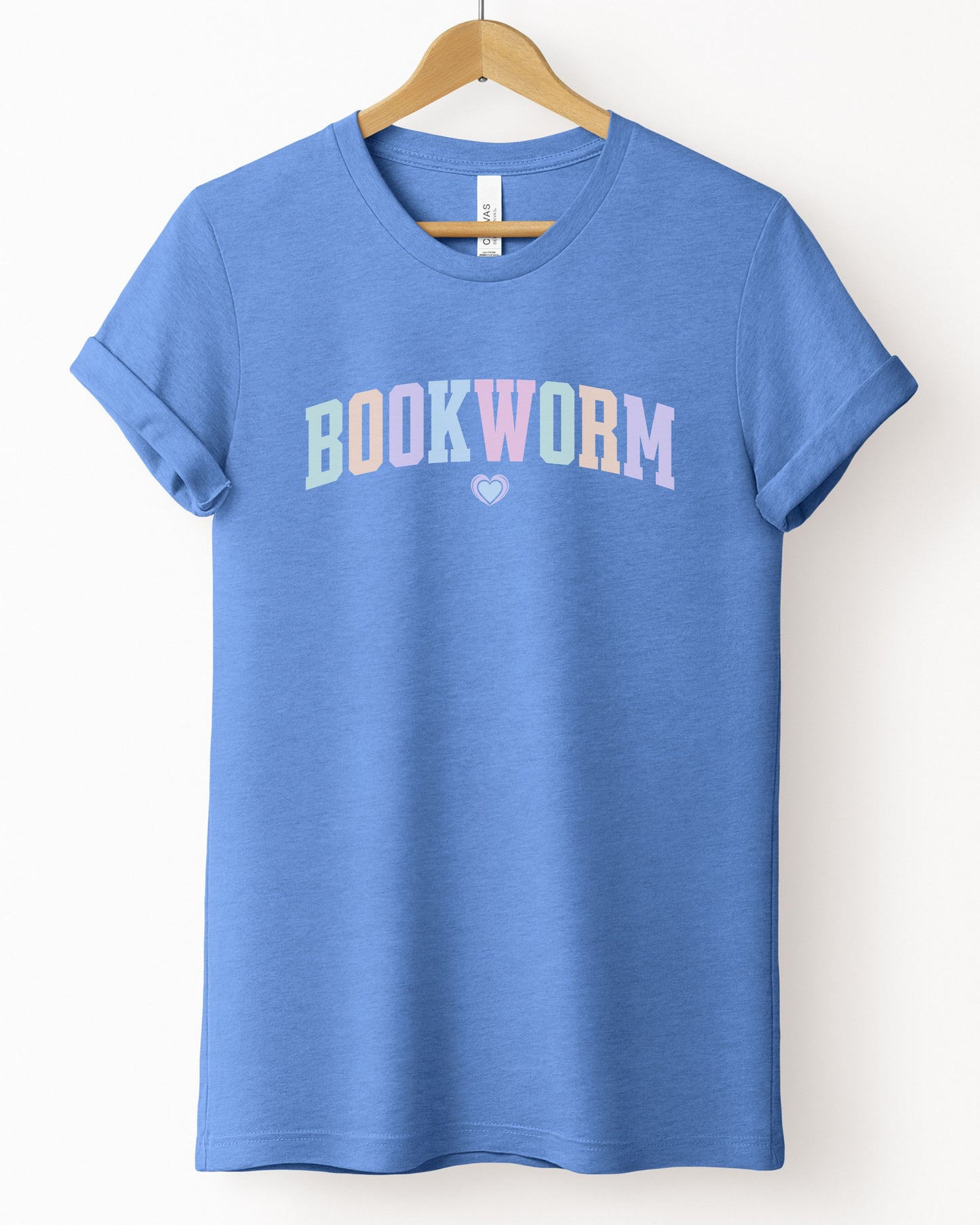 Bookworm T-Shirt – Book Lover Pastel Graphic Tee for Readers