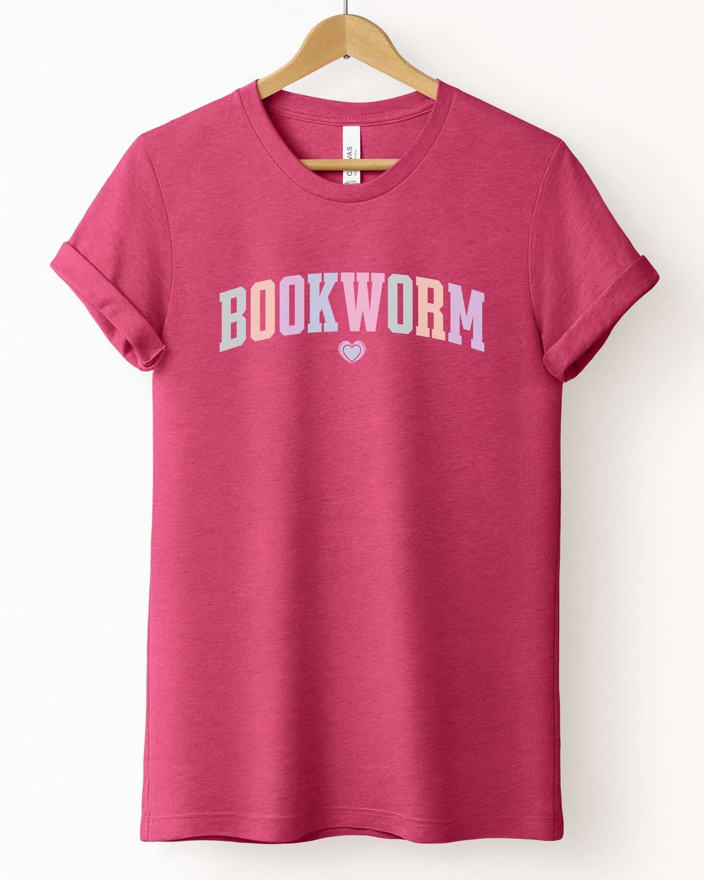 Bookworm T-Shirt – Book Lover Pastel Graphic Tee for Readers