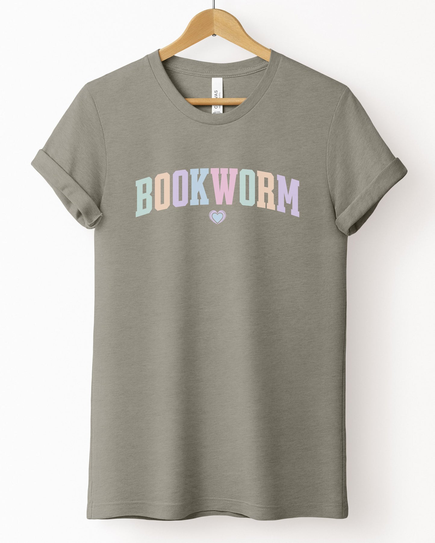 Bookworm T-Shirt – Book Lover Pastel Graphic Tee for Readers