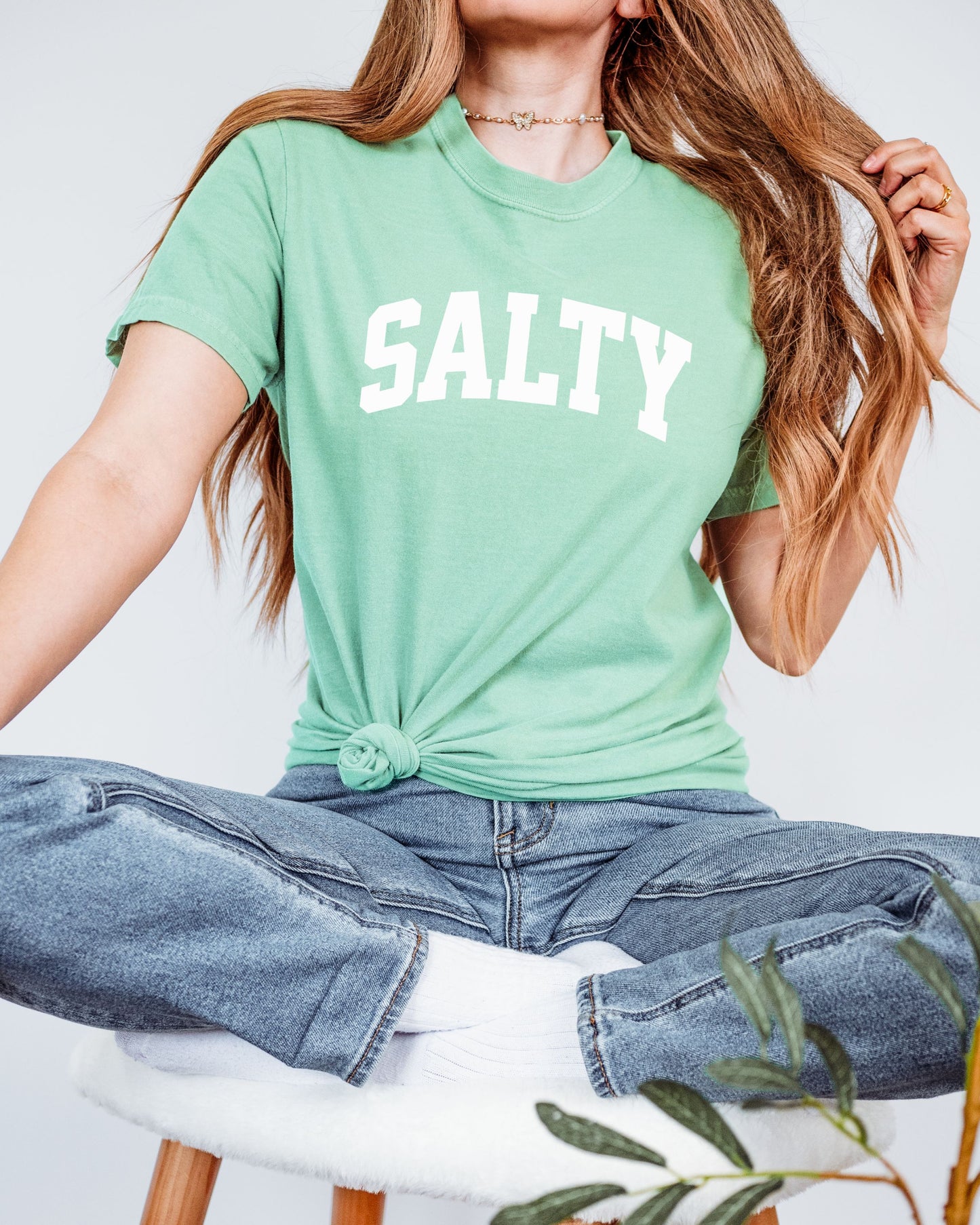 SALTY T-Shirt – Comfort Colors Graphic Tee for Beach, Coastal, and Sassy Vibes