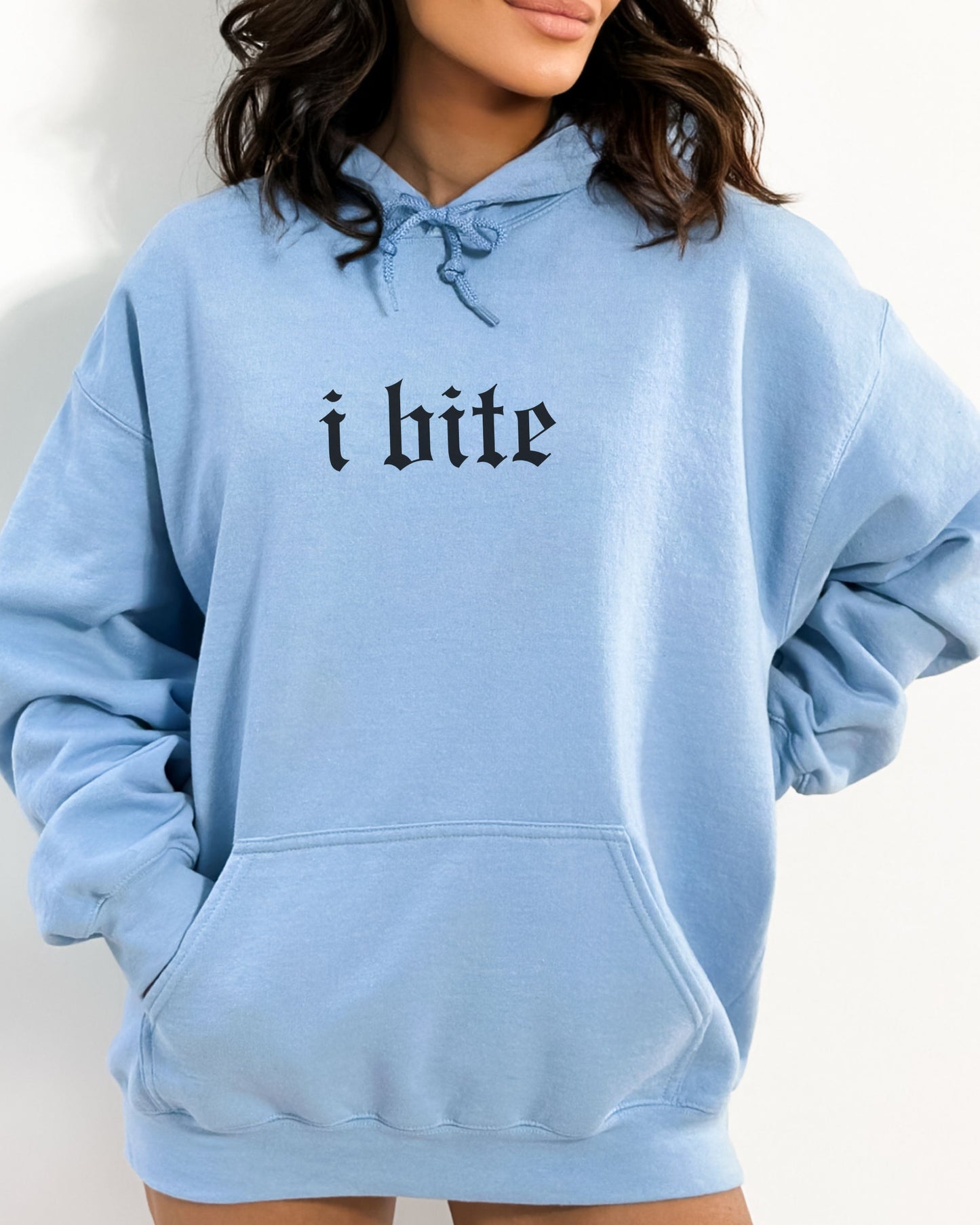 i bite hoodie – Gildan Gothic Sarcastic Pullover Sweatshirt