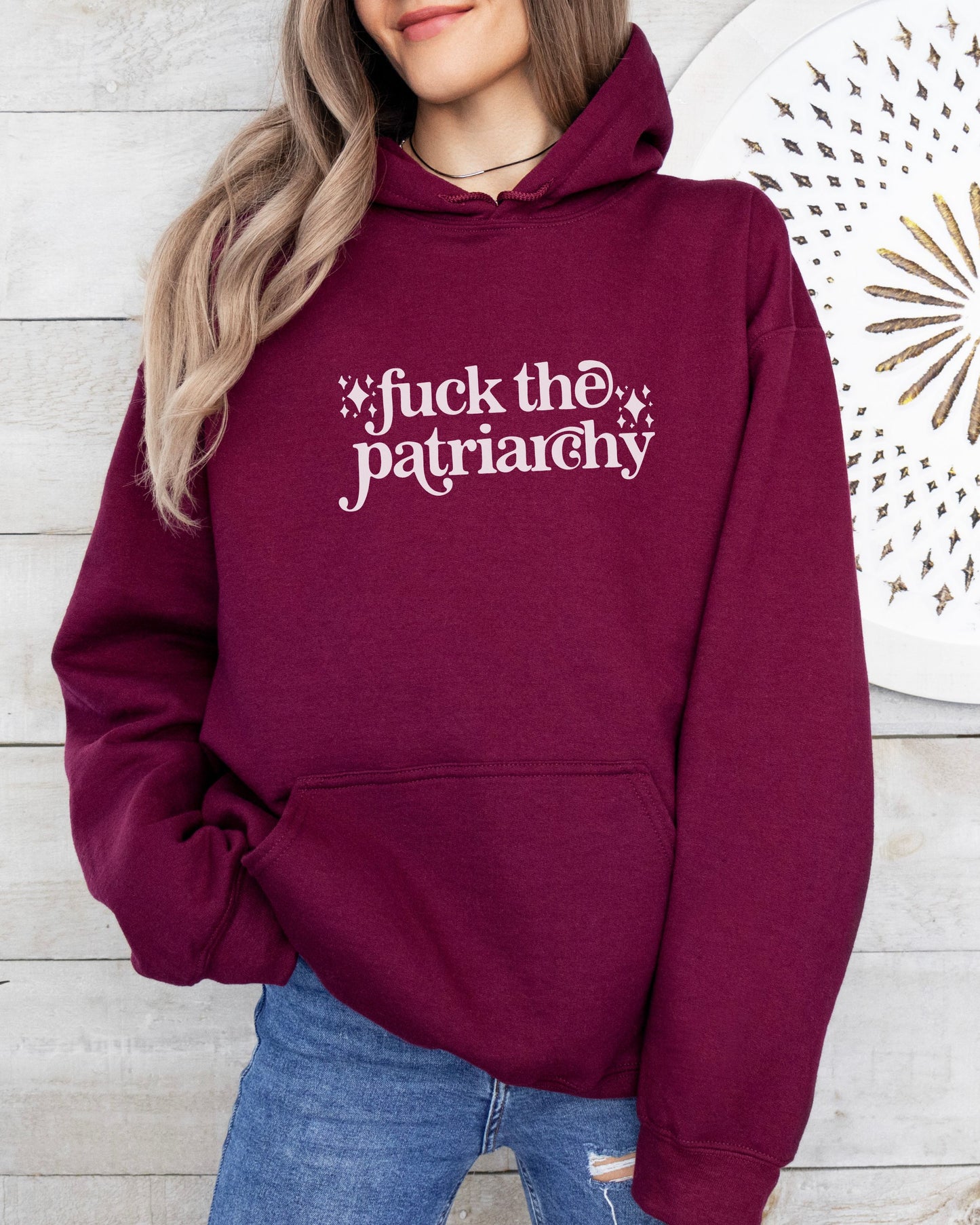 Fuck the Patriarchy Hoodie – Gildan Sweatshirt Feminist Political Pullover