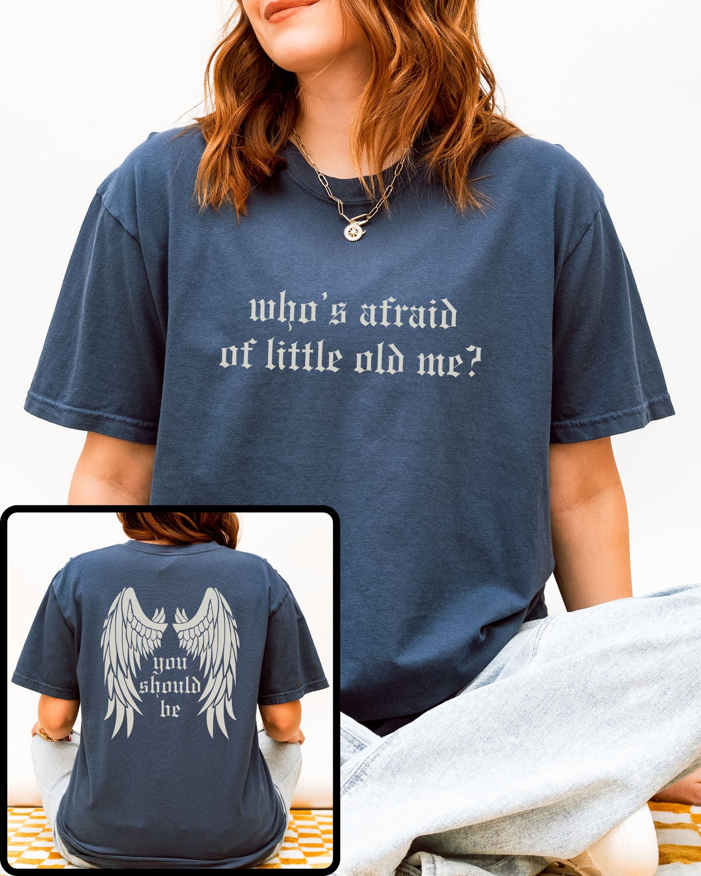 soft vintage comfort colors shirt with front and back design