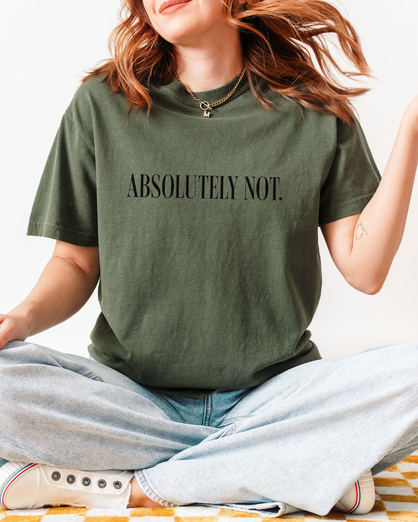 Absolutely Not T-Shirt – Minimalist Comfort Colors Unisex Tee