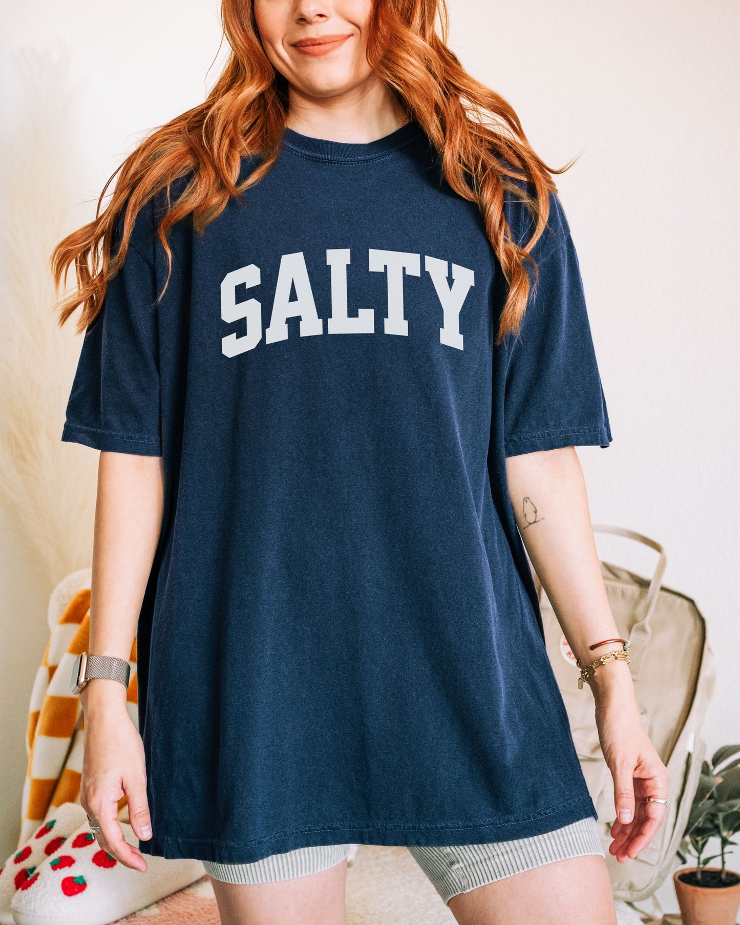 SALTY T-Shirt – Comfort Colors Graphic Tee for Beach, Coastal, and Sassy Vibes