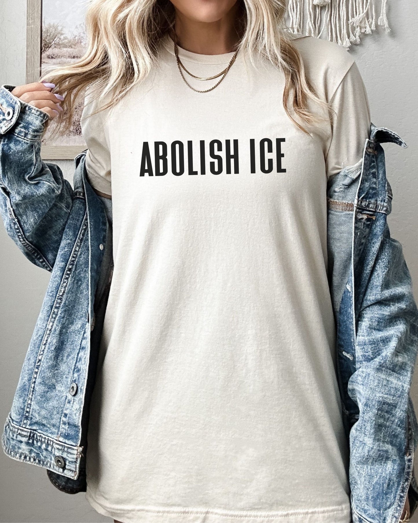 ABOLISH ICE T-Shirt – Bella + Canvas Protest Tee | Political Graphic Shirt