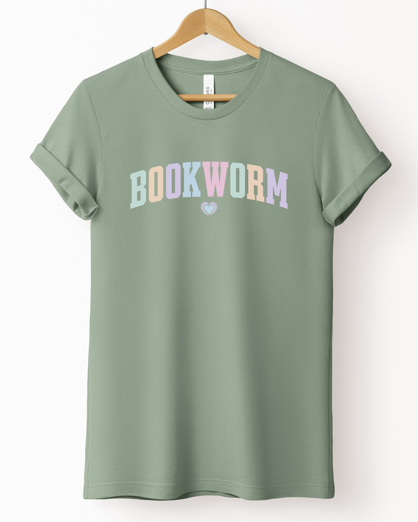 Bookworm T-Shirt – Book Lover Pastel Graphic Tee for Readers