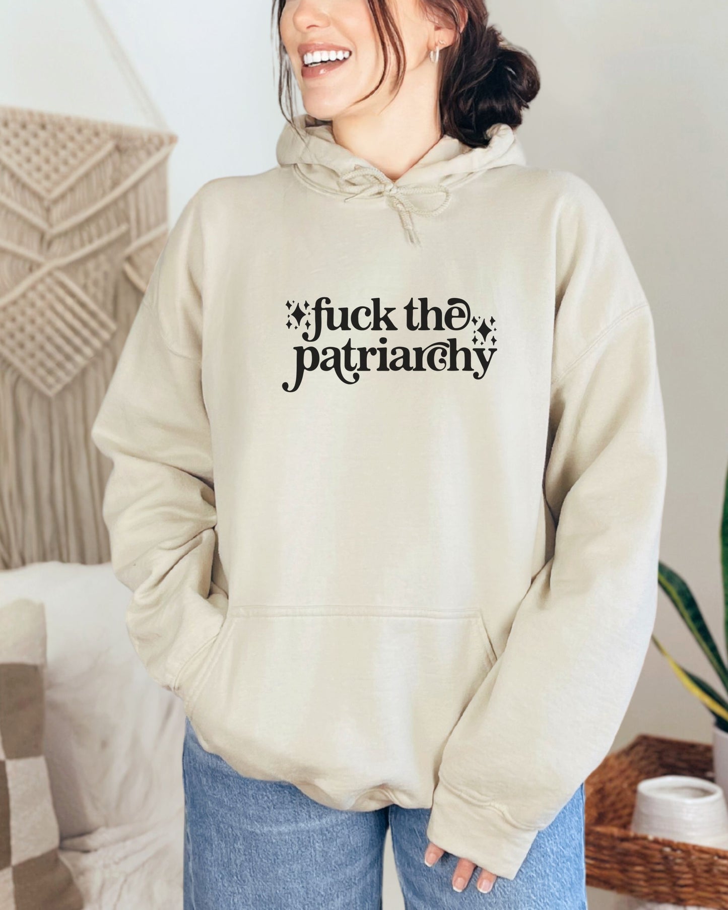 Fuck the Patriarchy Hoodie – Gildan Sweatshirt Feminist Political Pullover