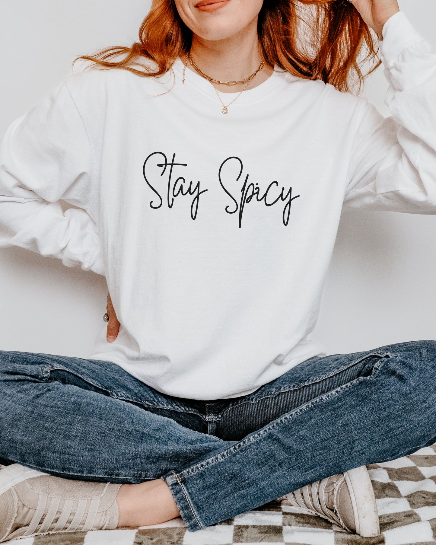 Stay Spicy Comfort Colors Long Sleeve Shirt – Sassy Graphic Tee with Bold Attitude